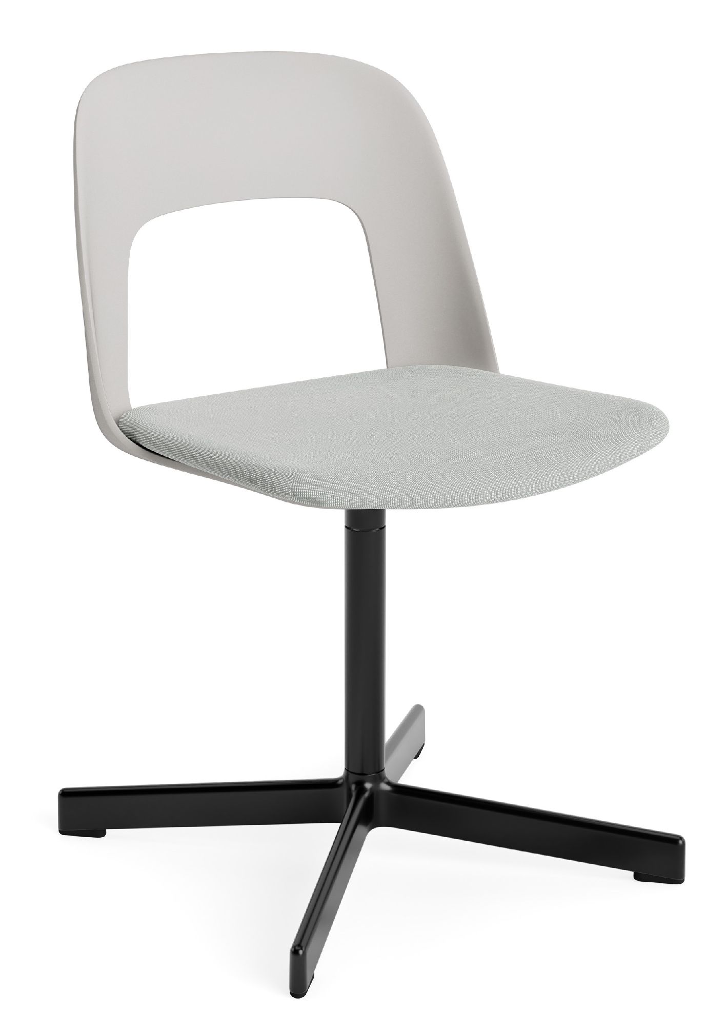 Layout Side Chair 133 stoel met vierpotig draaivoet van Hay