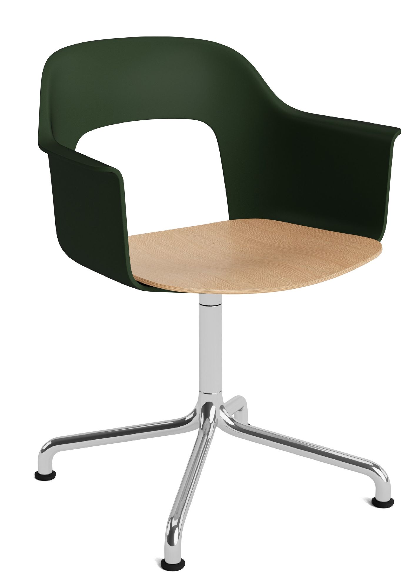 Layout Armchair 252 Fauteuil met 4-sterrenvoet, draaivoet met gebogen kruis Hay
