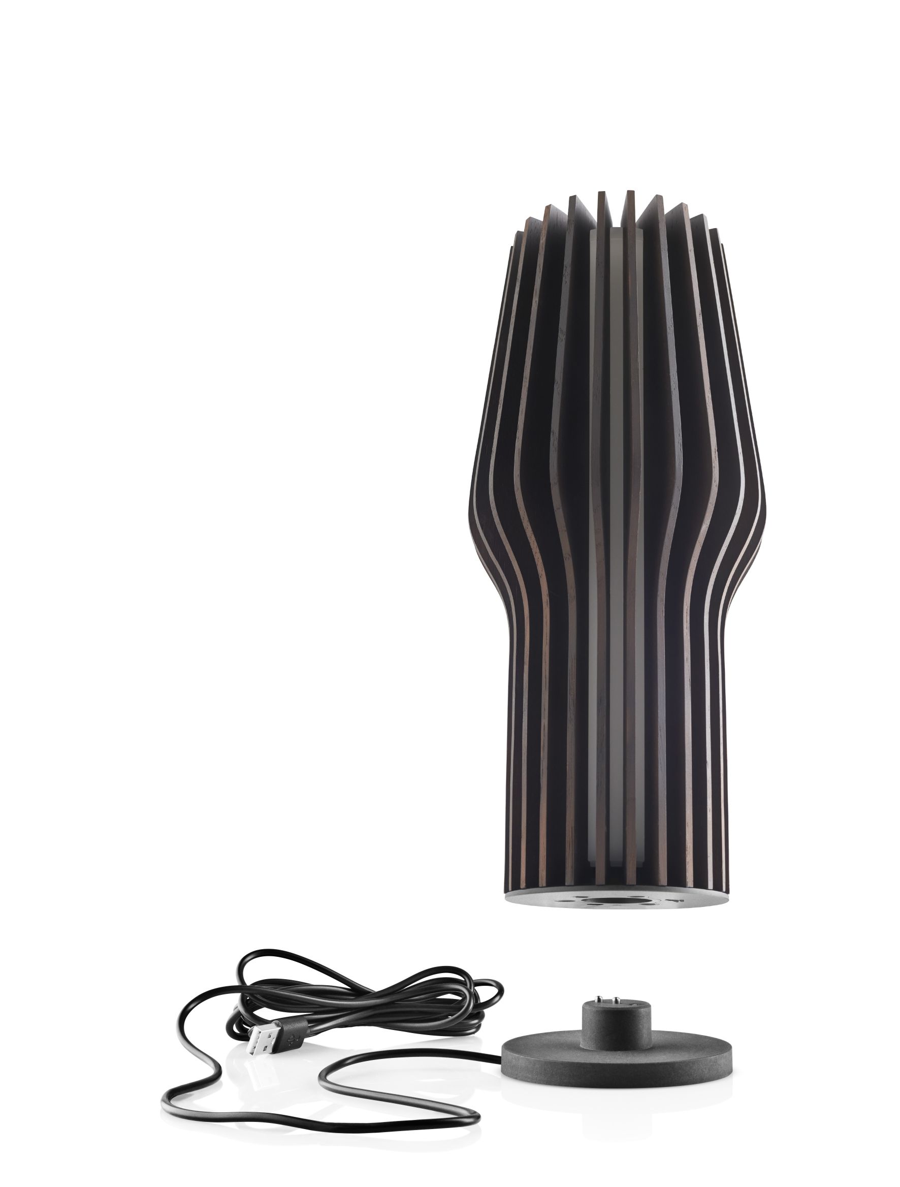 Radiant draadloze ledlamp, gerookt eikenhout, Eva Solo, UNIEK EXEMPLAAR
