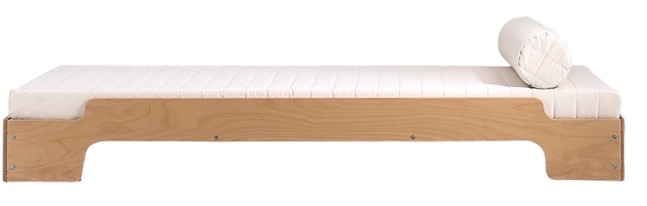Stapelbed Comfort B 100 x L 200 cm Müller Möbelwerkstätten UNIEK EXEMPLAAR (2 stuks beschikbaar)