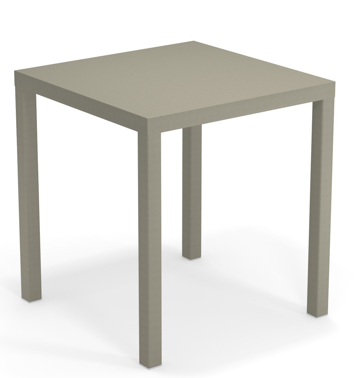 Quadratischer Nova Tisch von Emu für den Außenbereich, modernes Design, wetterfest und langlebig.