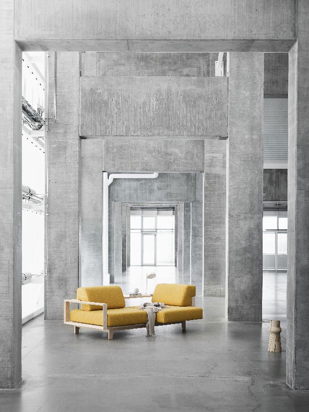 Houten bank / slaapbank Softline