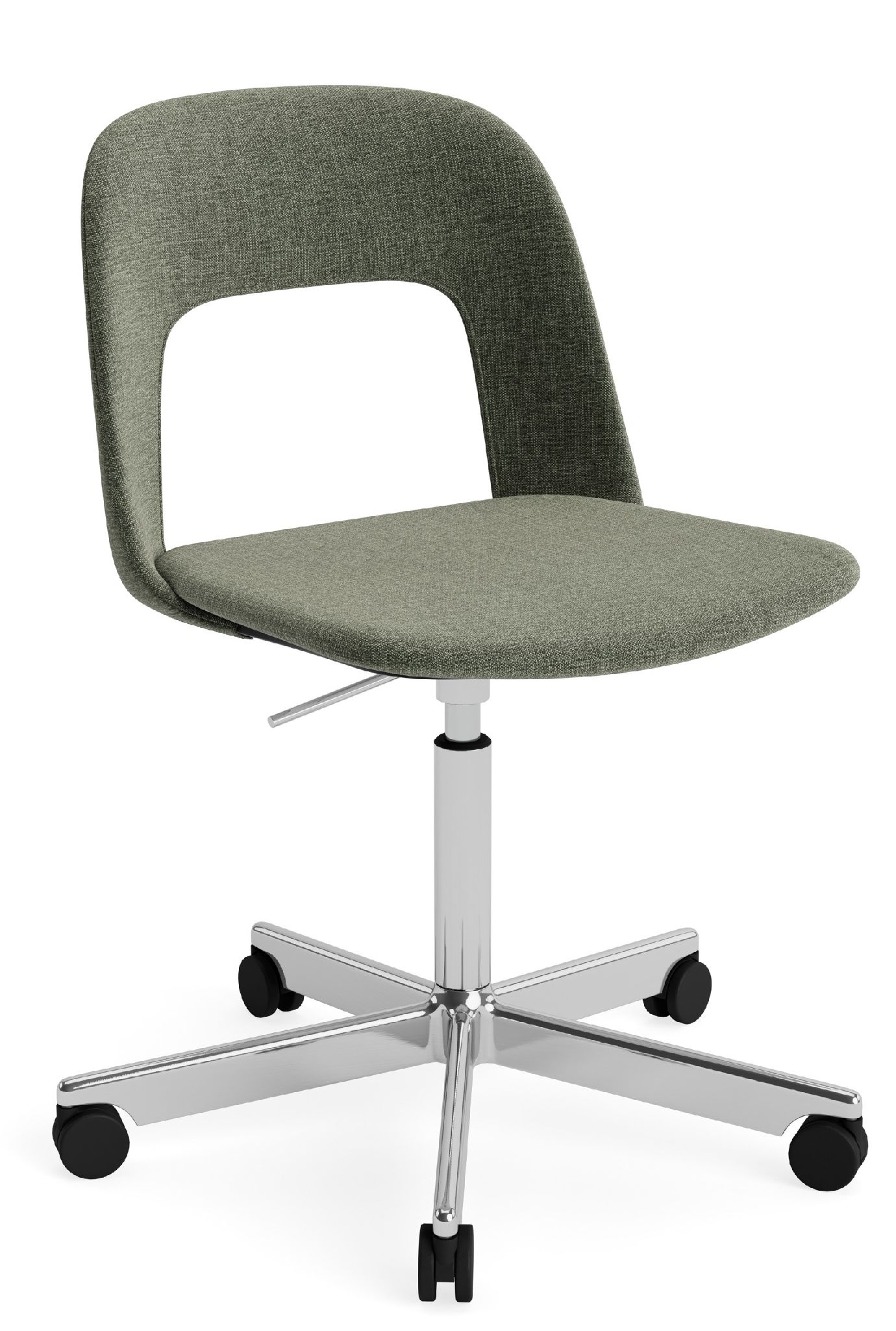 Layout Side Chair 144 stoel met vijfsterrenvoet van Hay
