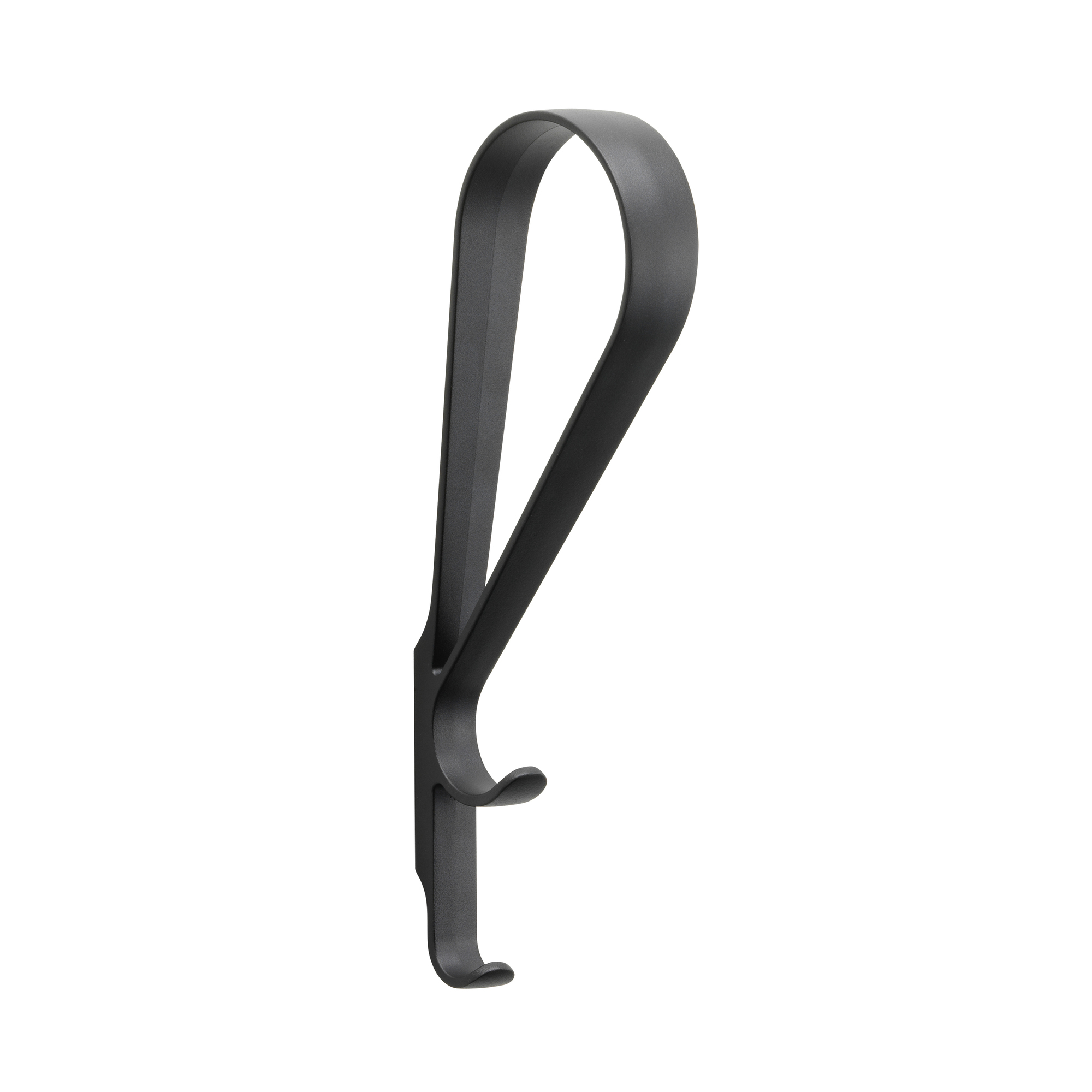 Schwarzer Tupla Wandhaken von Artek, moderner Garderobenhaken aus Metall für Flur und Wohnraum.