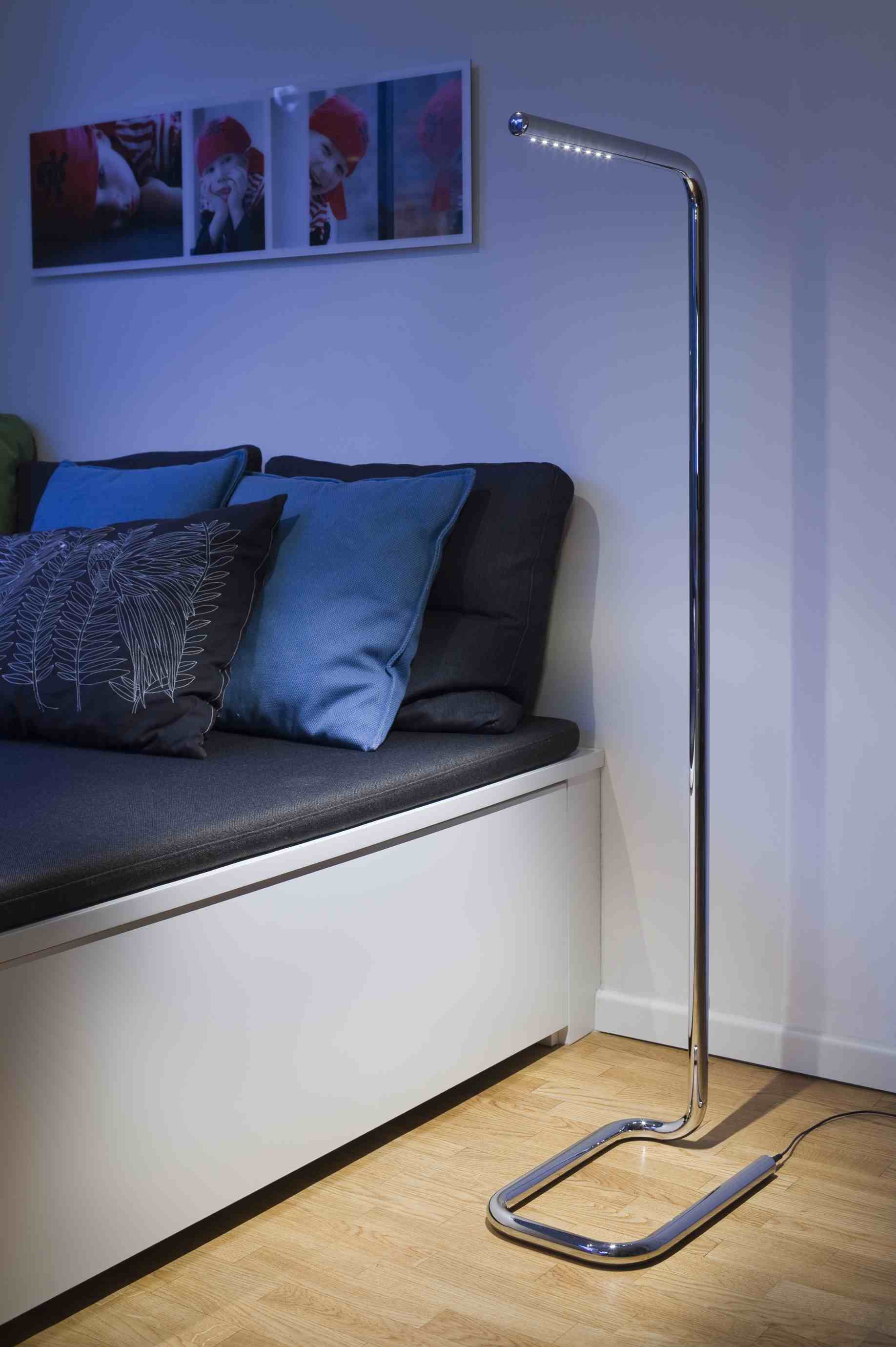 Lum LED 125 staande lamp Thonet, verchroomd