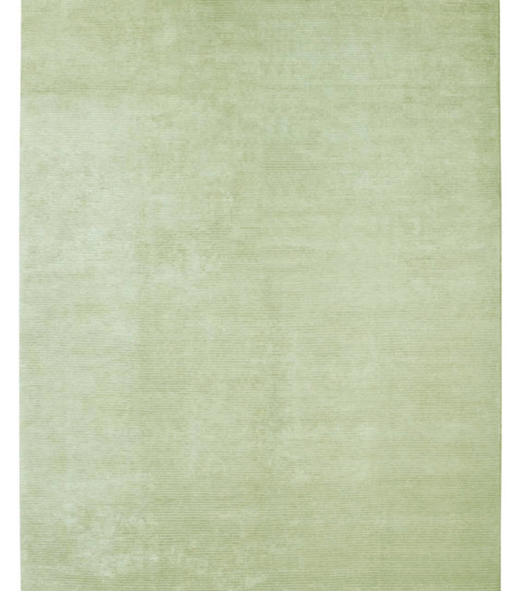 D-Range Teppich B-675 von Designercarpets in Hellgrün, einfarbig und modern. Hochwertiger Teppich für Wohnräume.
