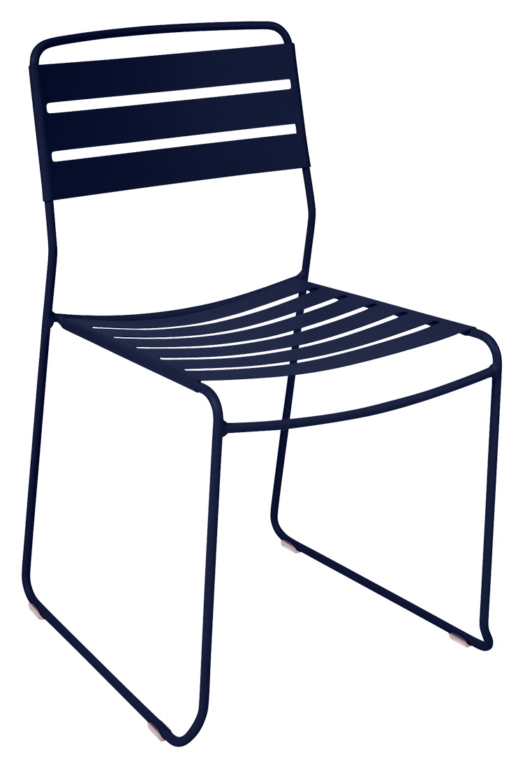 Fermob Surprising Chair Outdoor Stuhl, dunkelblau, Stahl, modernes Design für Garten, Terrasse und Balkon.