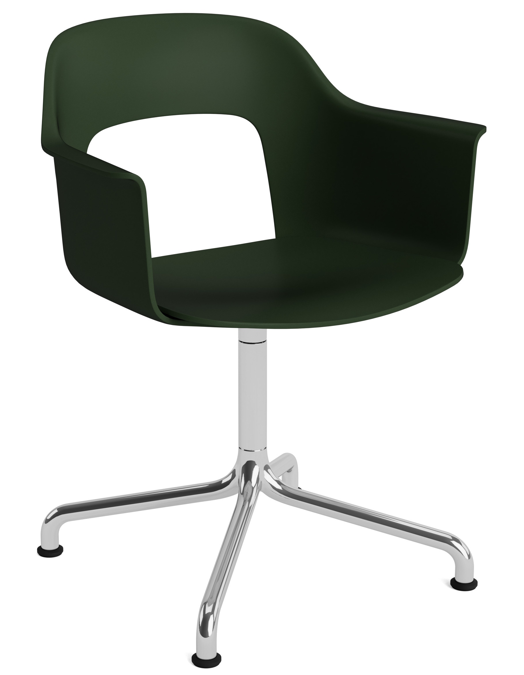 Layout Armchair 251 Fauteuil met 4-sterrenvoet, draaivoet met gebogen voetkruis Hay