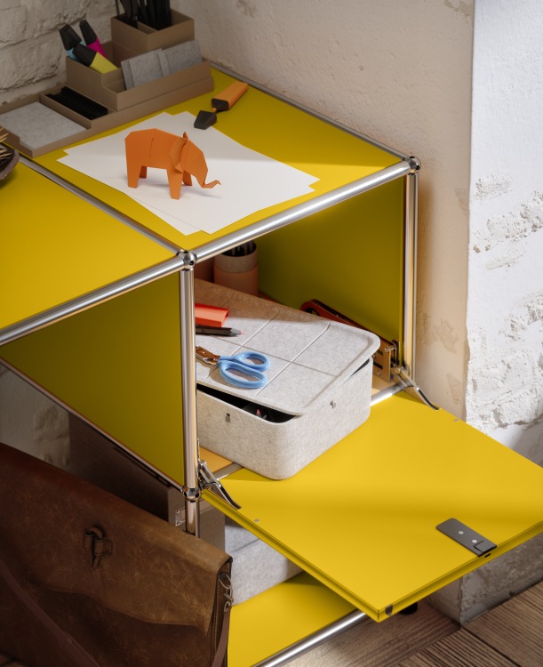 USM Haller Inos diepe box met dienblad