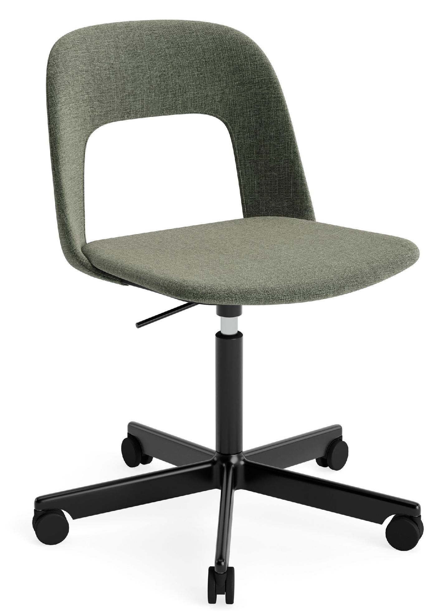 Layout Side Chair 144 stoel met vijfsterrenvoet van Hay