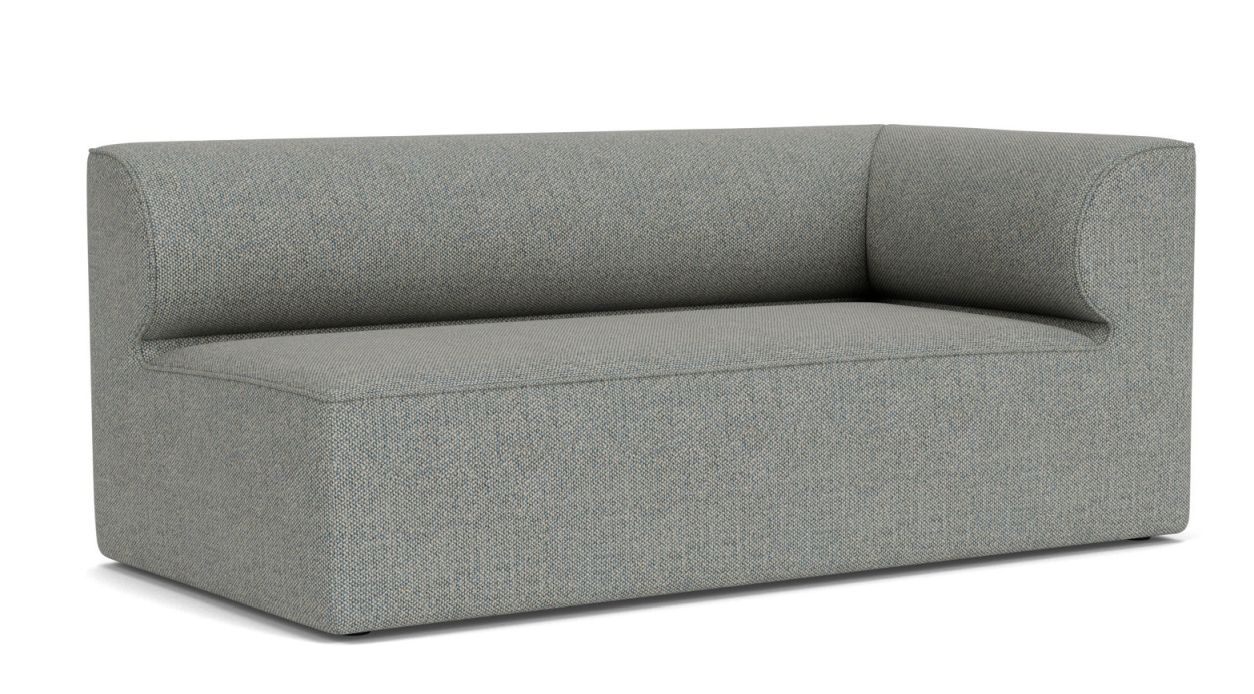 Graues Eave Modular Sofa Ecke von Audo Copenhagen, modernes Ecksofa für Wohnzimmer und Lounge.