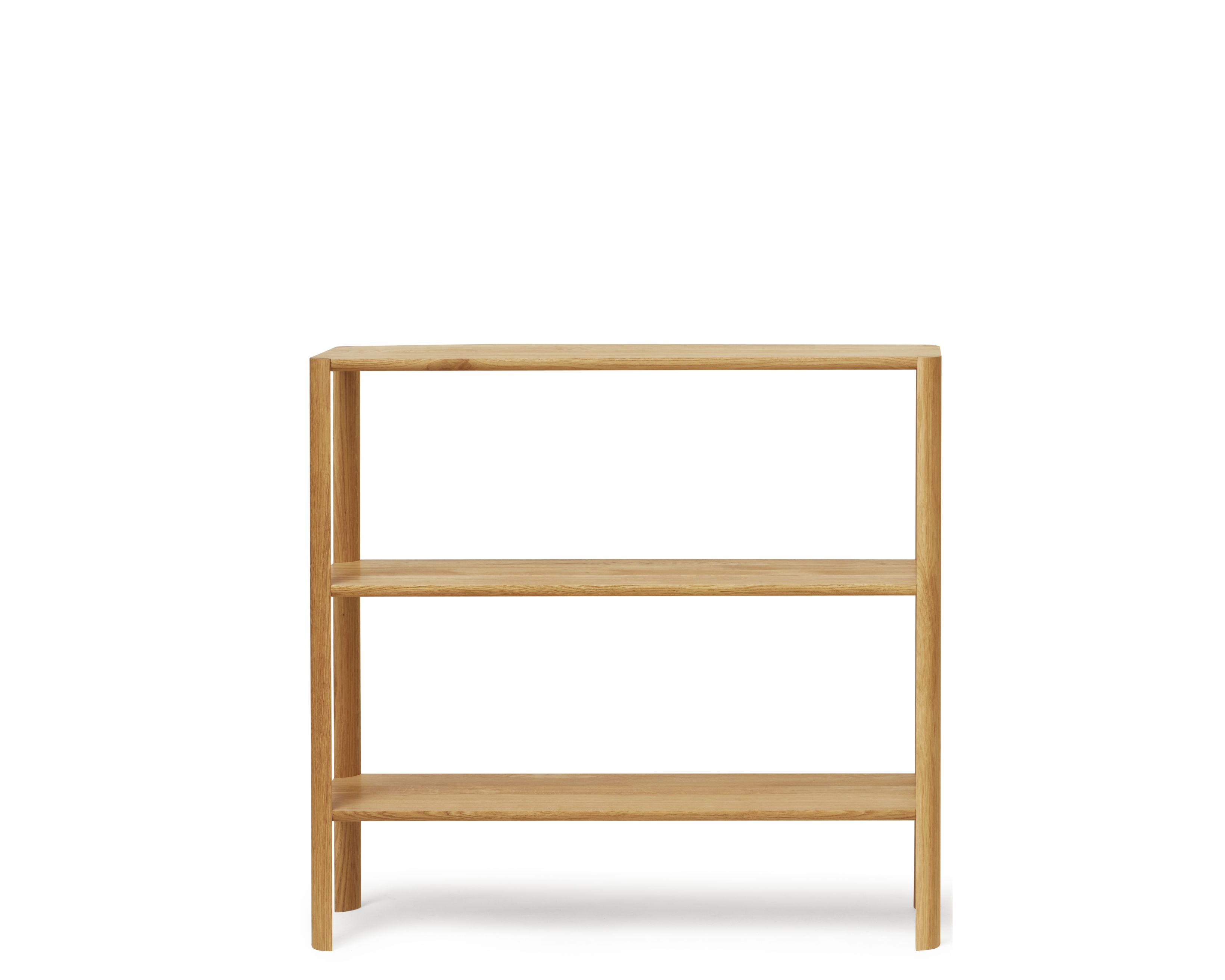 Leaf Regal 1x3 Eiche geölt von Form & Refine: Modernes Holzregal mit drei Ablageflächen.