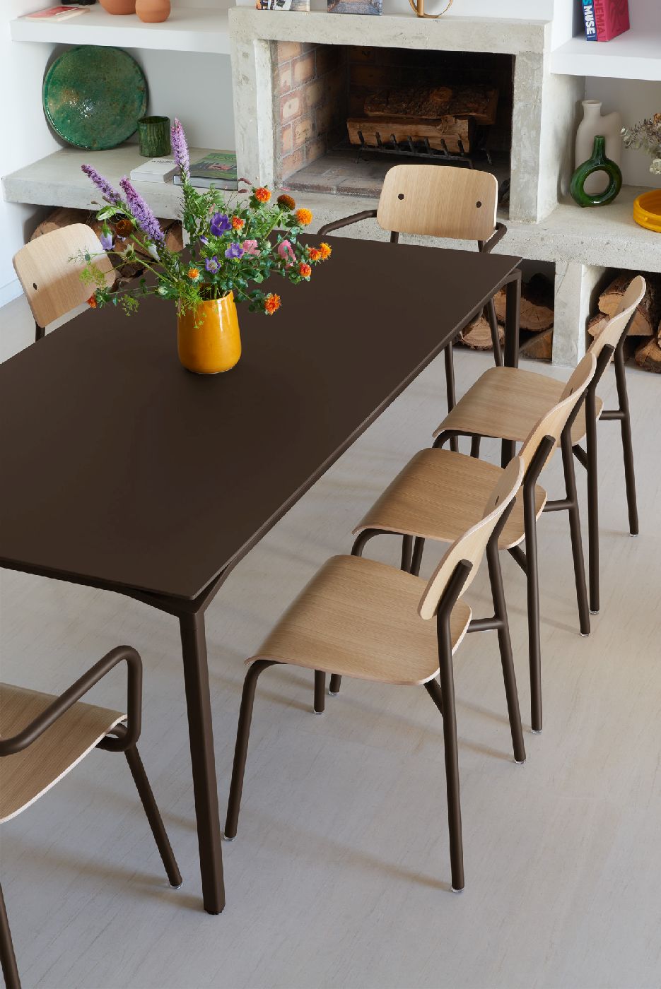 Studie Chair stoel van eikenhout voor binnen, Fermob