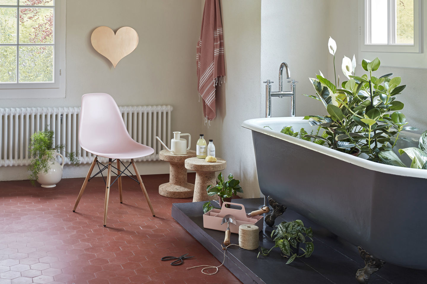 Eames Plastic Side Chair DSW stoel Vitra esdoorn zwart-groen