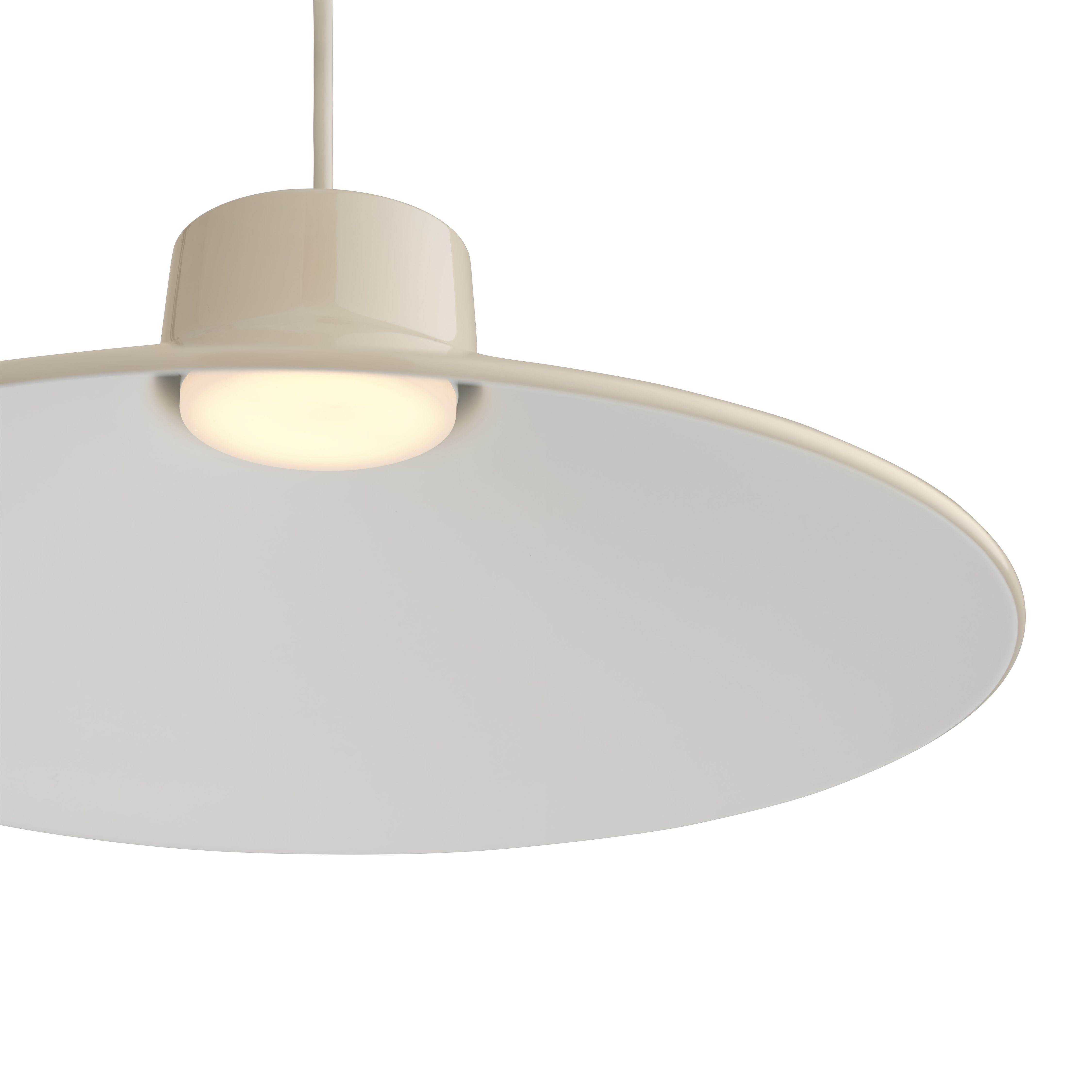 Muuto Top Pendant Lamp Pendelleuchte in Grau, modernes Design für Wohnzimmer und Essbereich.