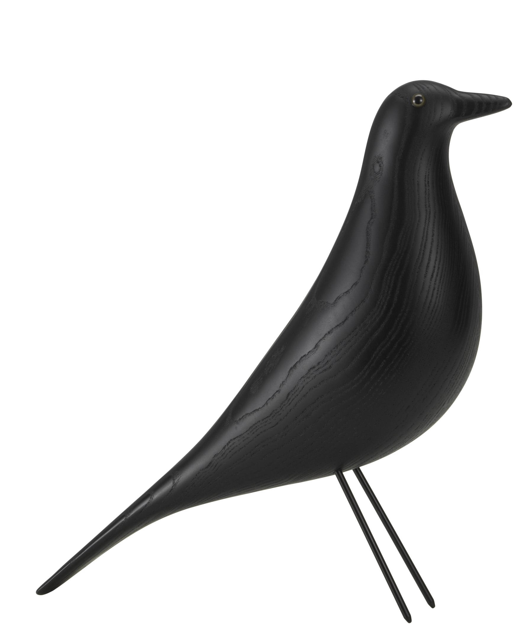 Eames House Bird-sculptuur, zwart essenhout, Vitra 