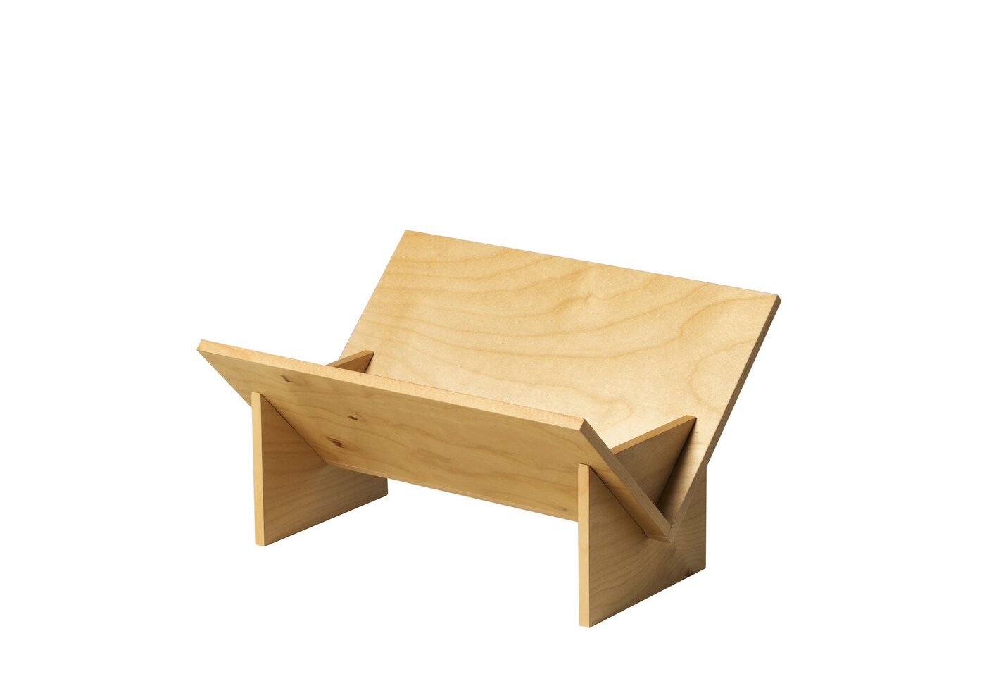 Oakland Bücherhalter aus Birke von Santa & Cole, modernes Design für Bücher und Zeitschriften.