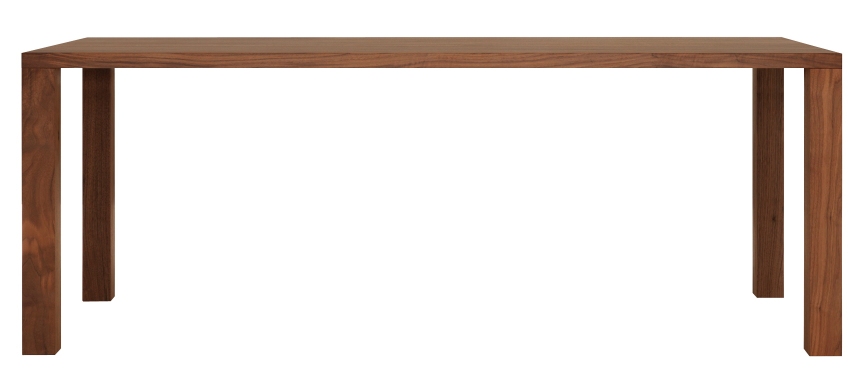 Pjur Esstisch: Schlichter, rechteckiger Holztisch mit geraden Beinen, ideal für Esszimmer und Küche.