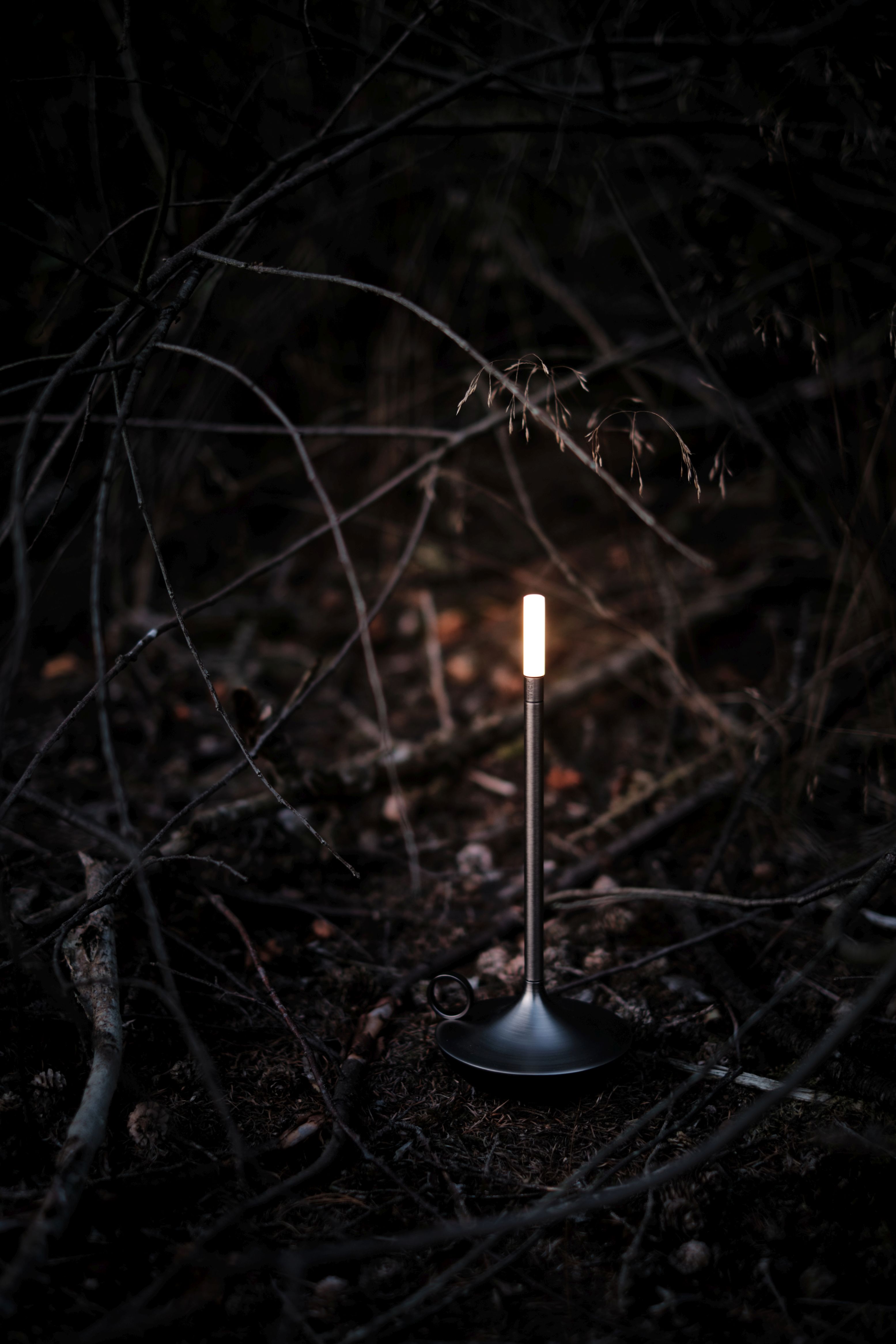 Wick draagbare acculamp / tafellamp met USB, Graypants-kleur