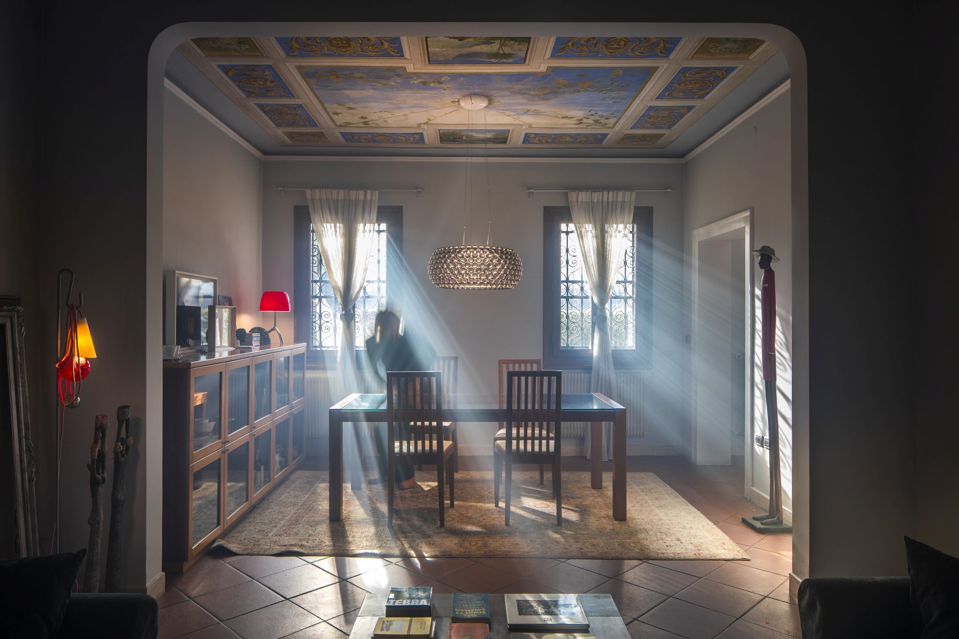 Caboche Plus Grande hanglamp Grau Foscarini