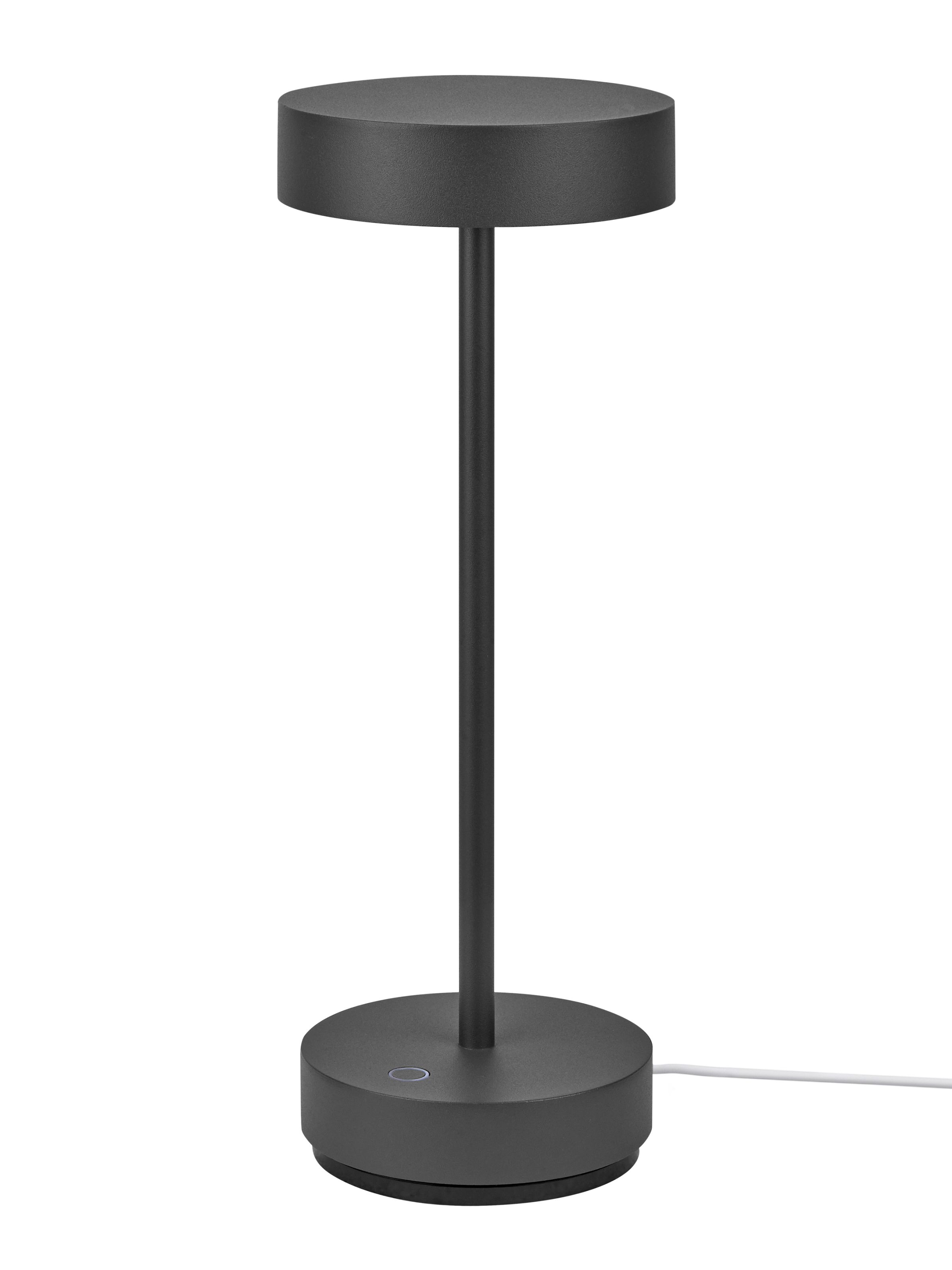 Anthrazitfarbene Arnold S Tischleuchte von Moree für den Außenbereich, modernes Design.