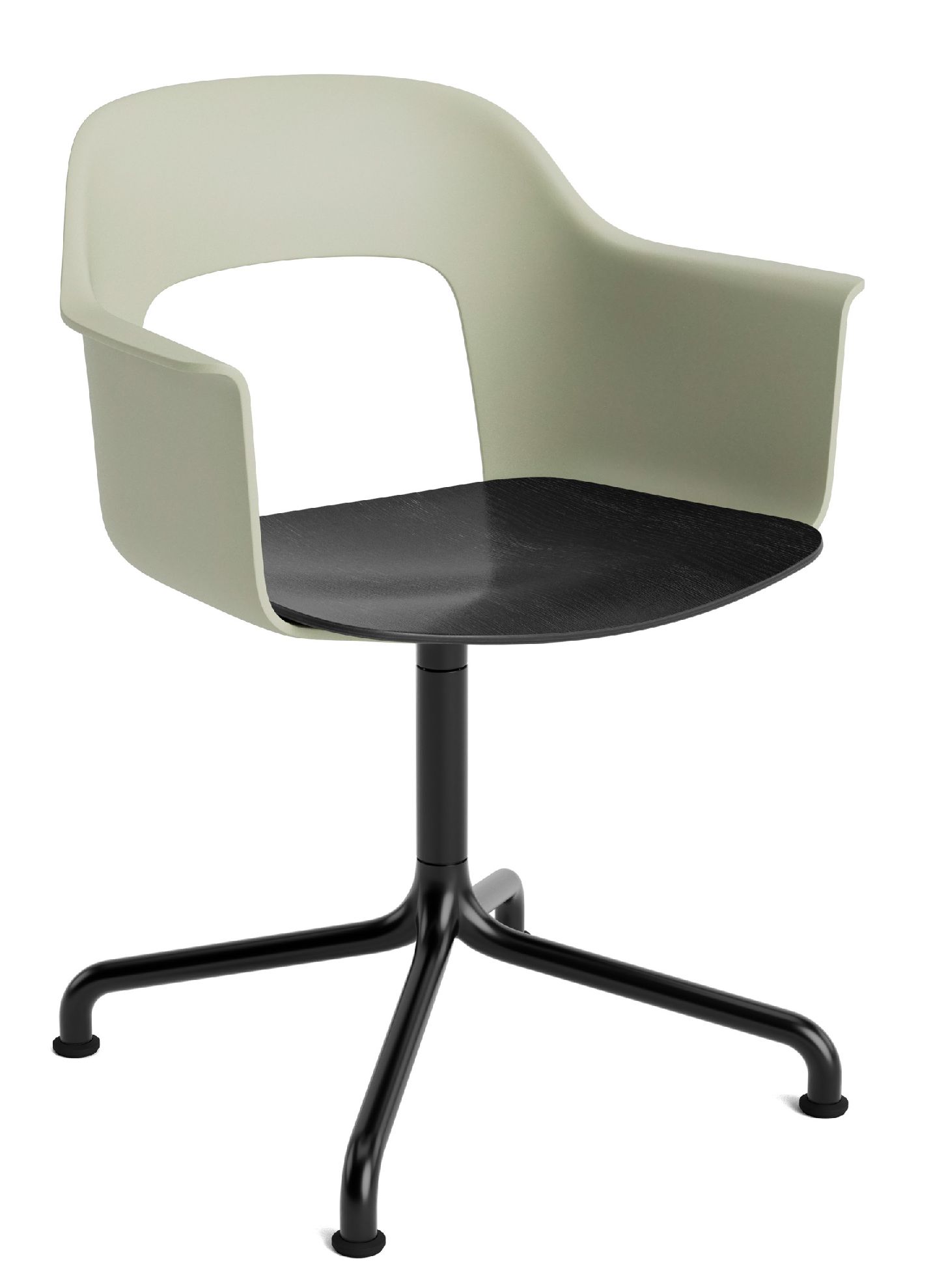 Layout Armchair 252 Fauteuil met 4-sterrenvoet, draaivoet met gebogen kruis Hay