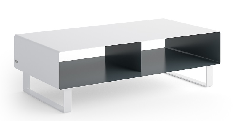 Weißes R 200N Sideboard von Müller Möbelfabrikation mit Fächern und minimalistischem Design für modernes Wohnen.