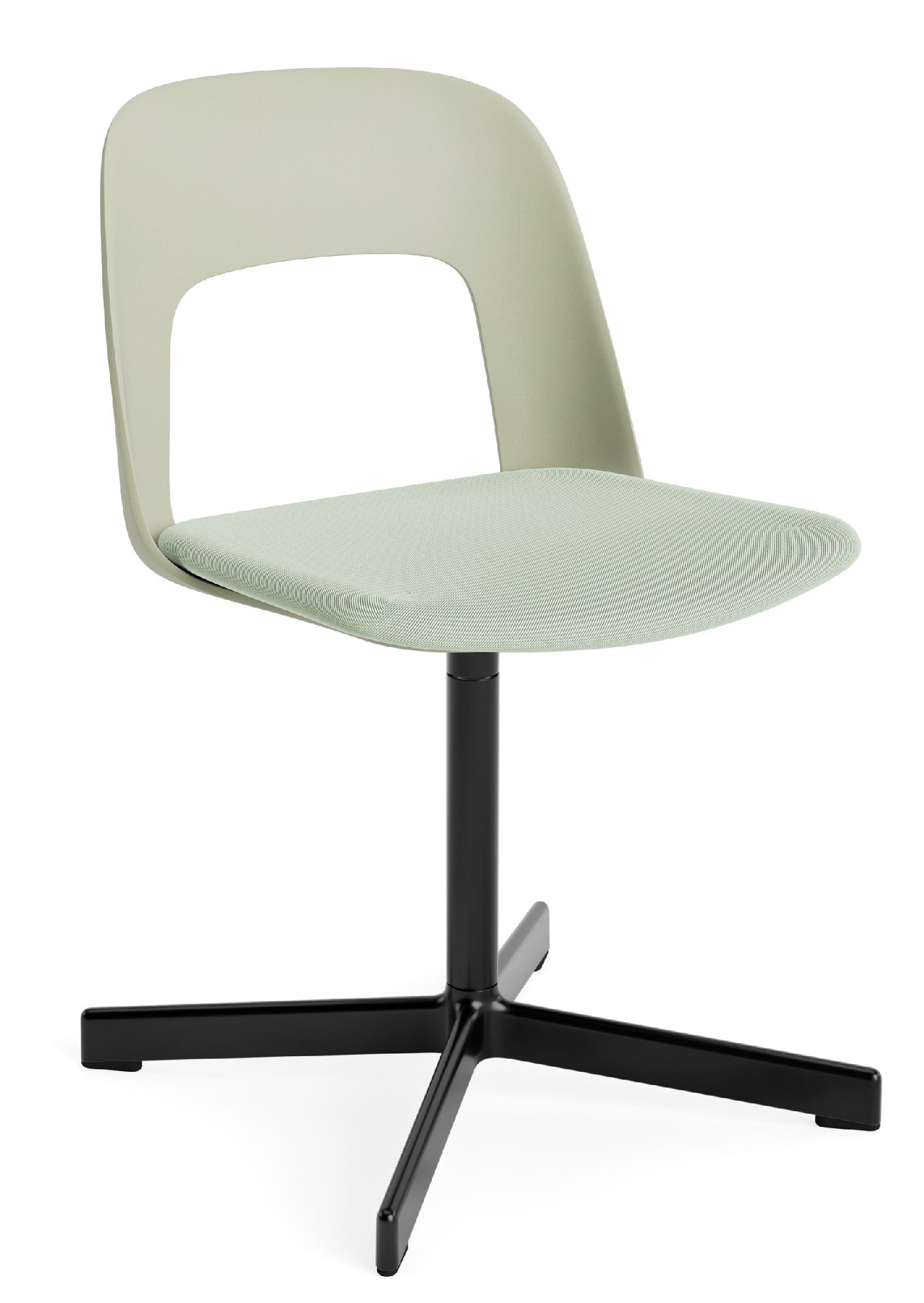 Layout Side Chair 133 stoel met vierpotig draaivoet van Hay