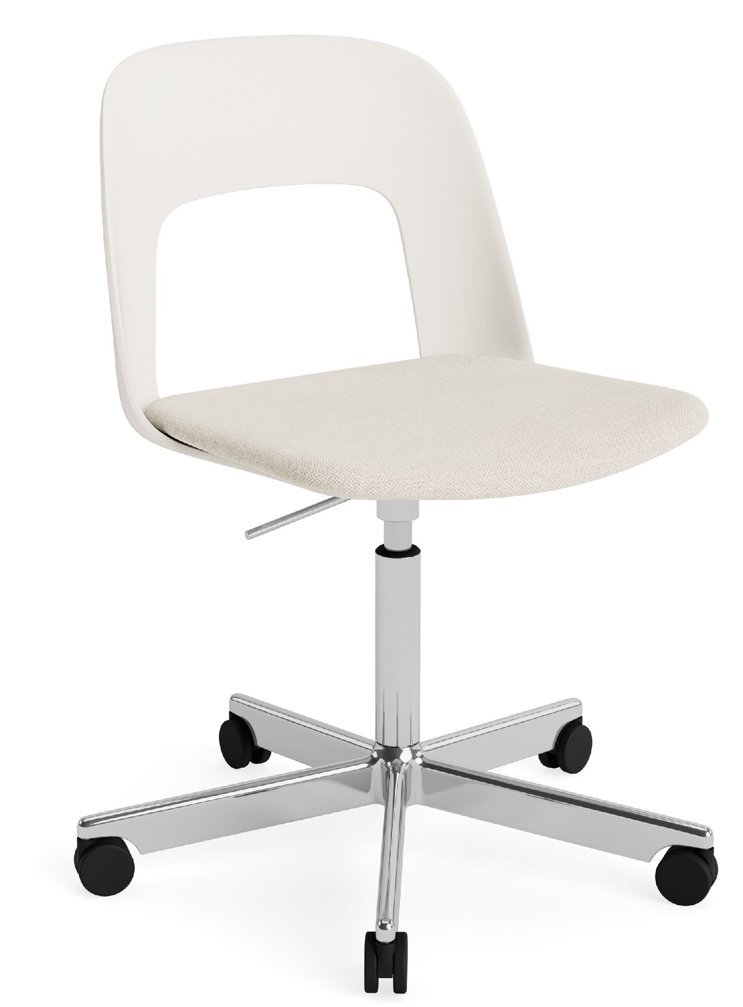 Layout Side Chair 143 stoel met vijfpoot en draaivoet van Hay
