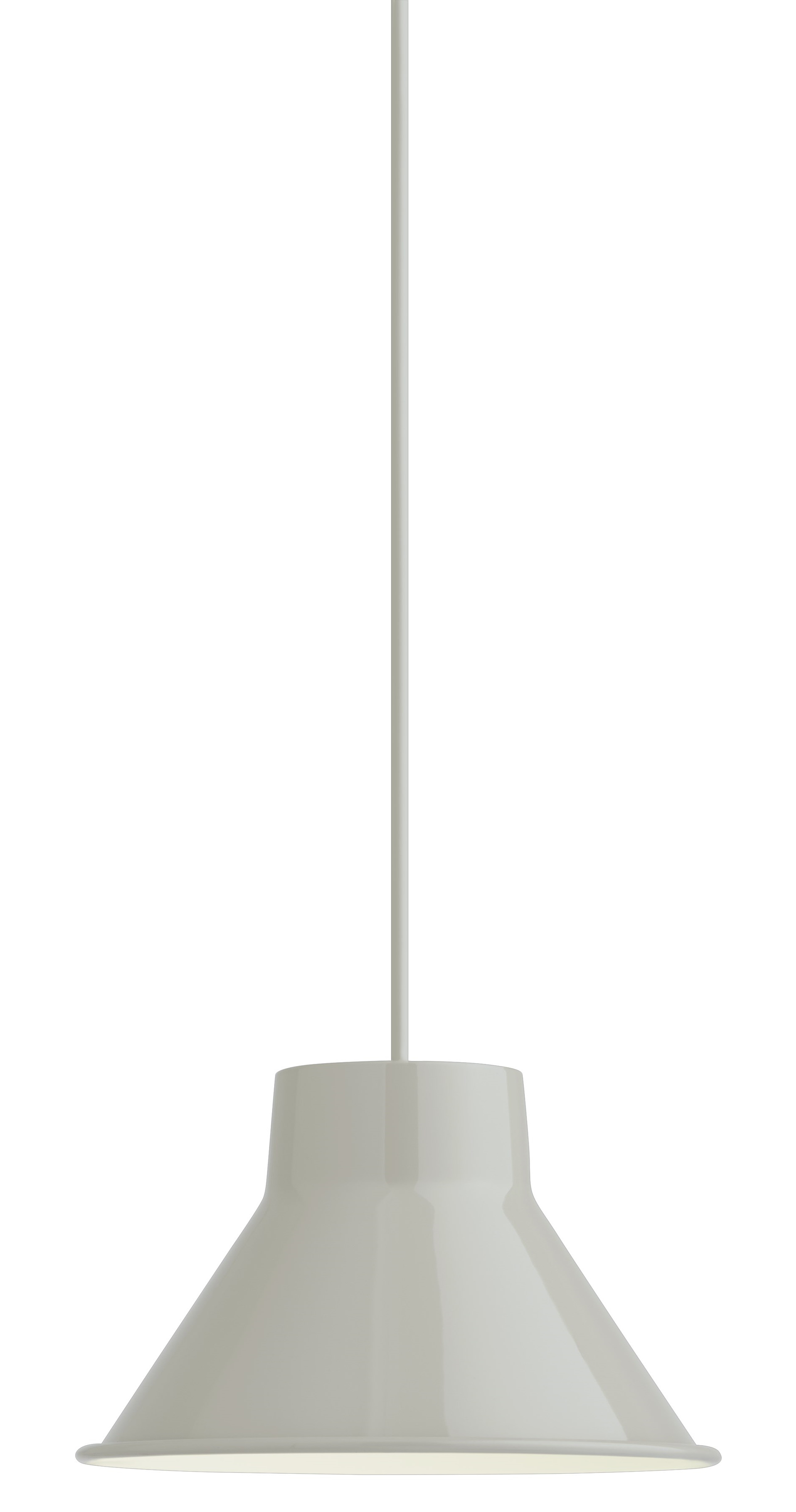 Graue Muuto Top Pendant Lampe, 36 cm Durchmesser, moderne Pendelleuchte für Wohnzimmer und Esszimmer.