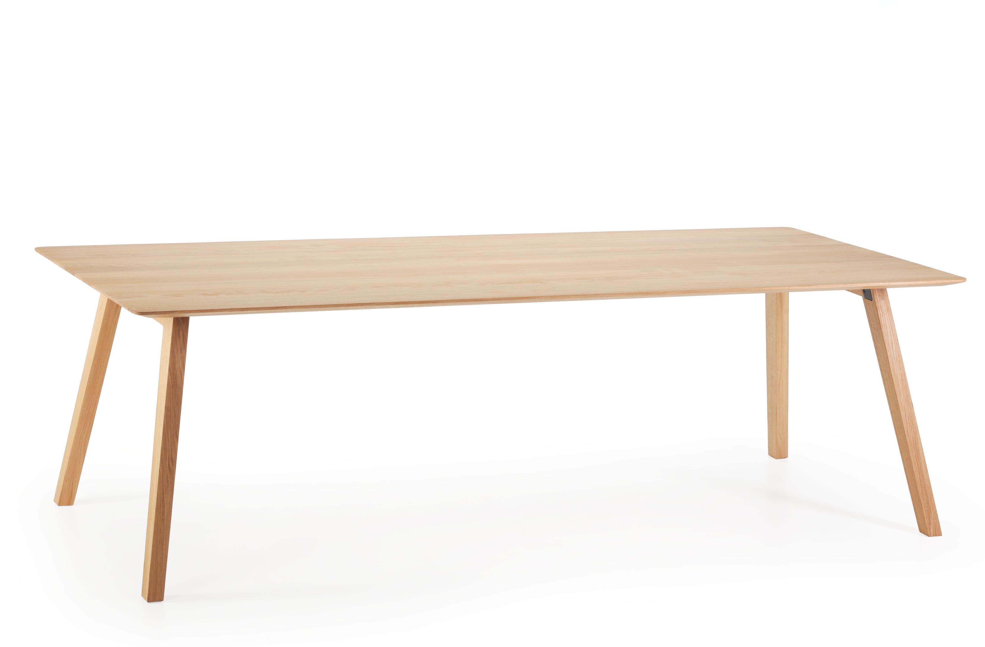Monk Tisch von Prostoria, Esstisch aus hellem Holz mit schlichtem, modernem Design für Esszimmer.