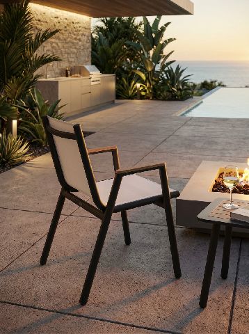 Pilotis-fauteuil met armleuningen Batyline Outdoor Fermob