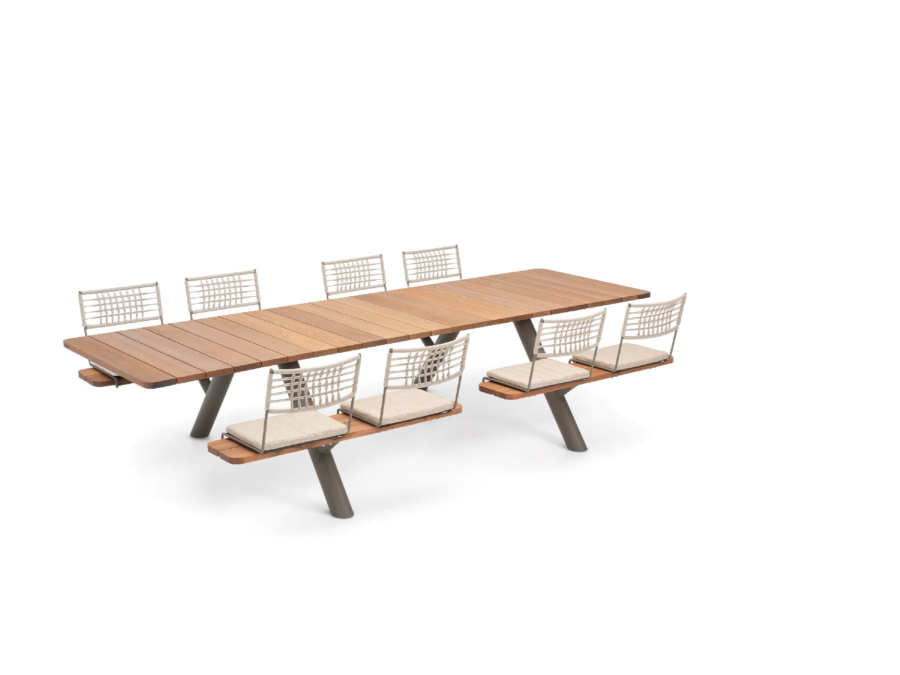 Panigiri-picknicktafel en -bankcombinatie voor buiten Extremis