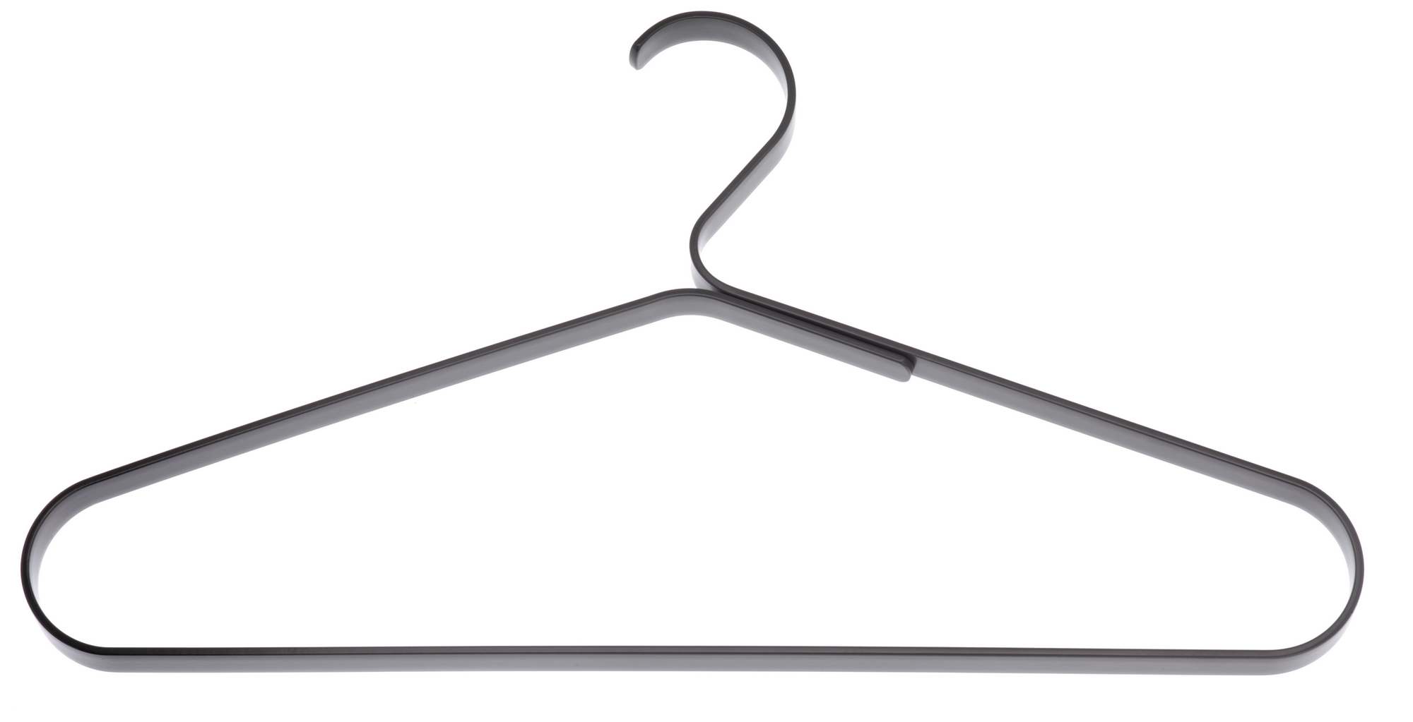 Schwarzer Schönbuch Kleiderbügel aus Metall, ideal für Garderobe und Kleiderschrank. Praktischer Bügel für Jacken und Mäntel.