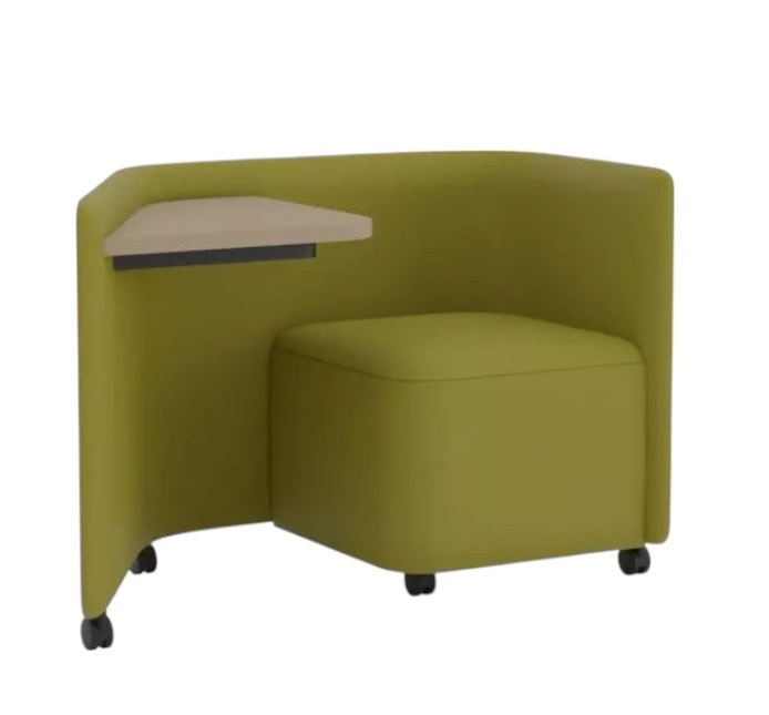 In OUT Office BU2266 Panel Lounge-stoel met bureau van Andreu World