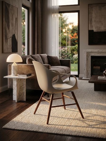 Elephantino fauteuil met houten frame van KRISTALIA
