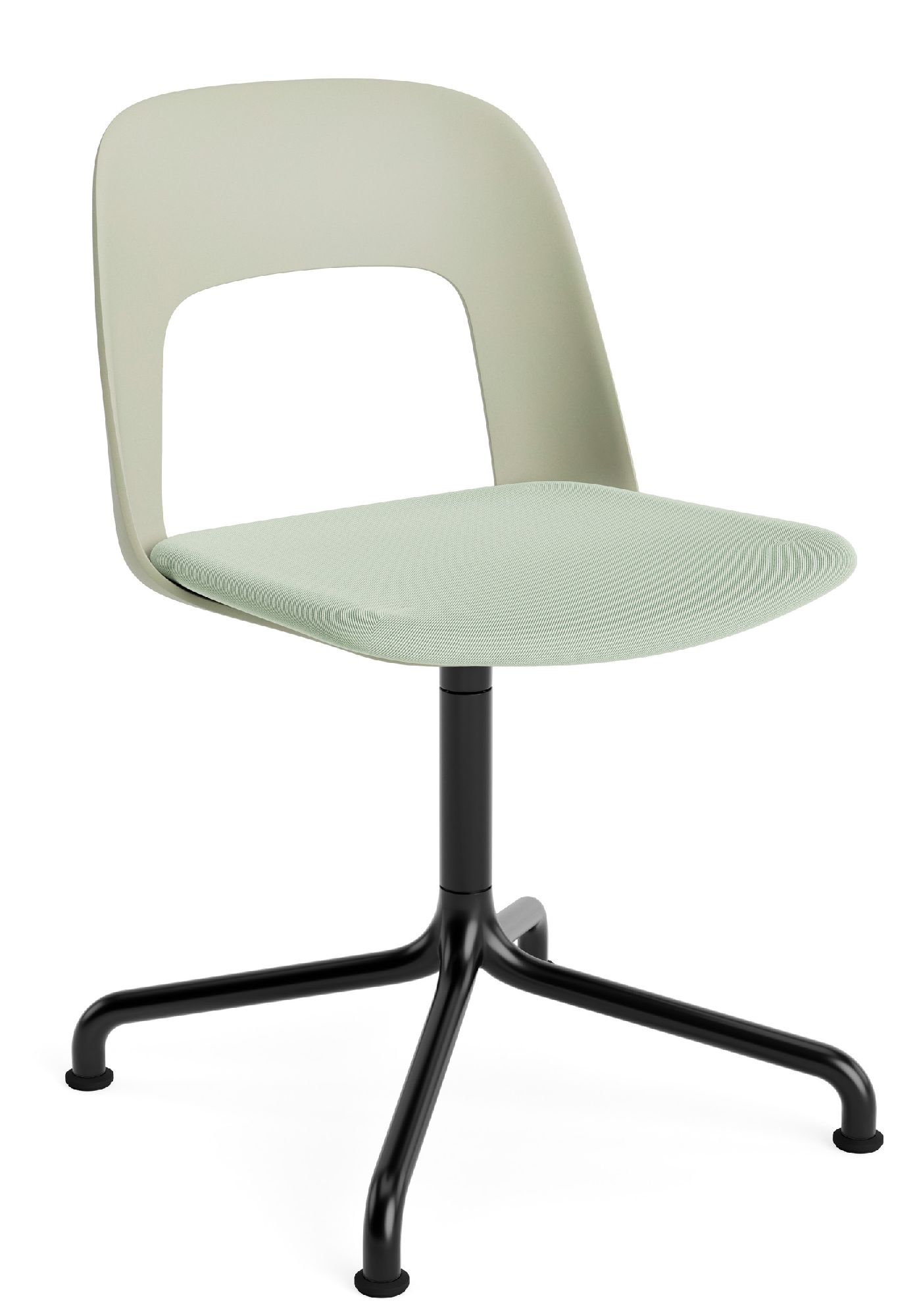 Layout Side Chair 153 draaistoel met vier poten van Hay