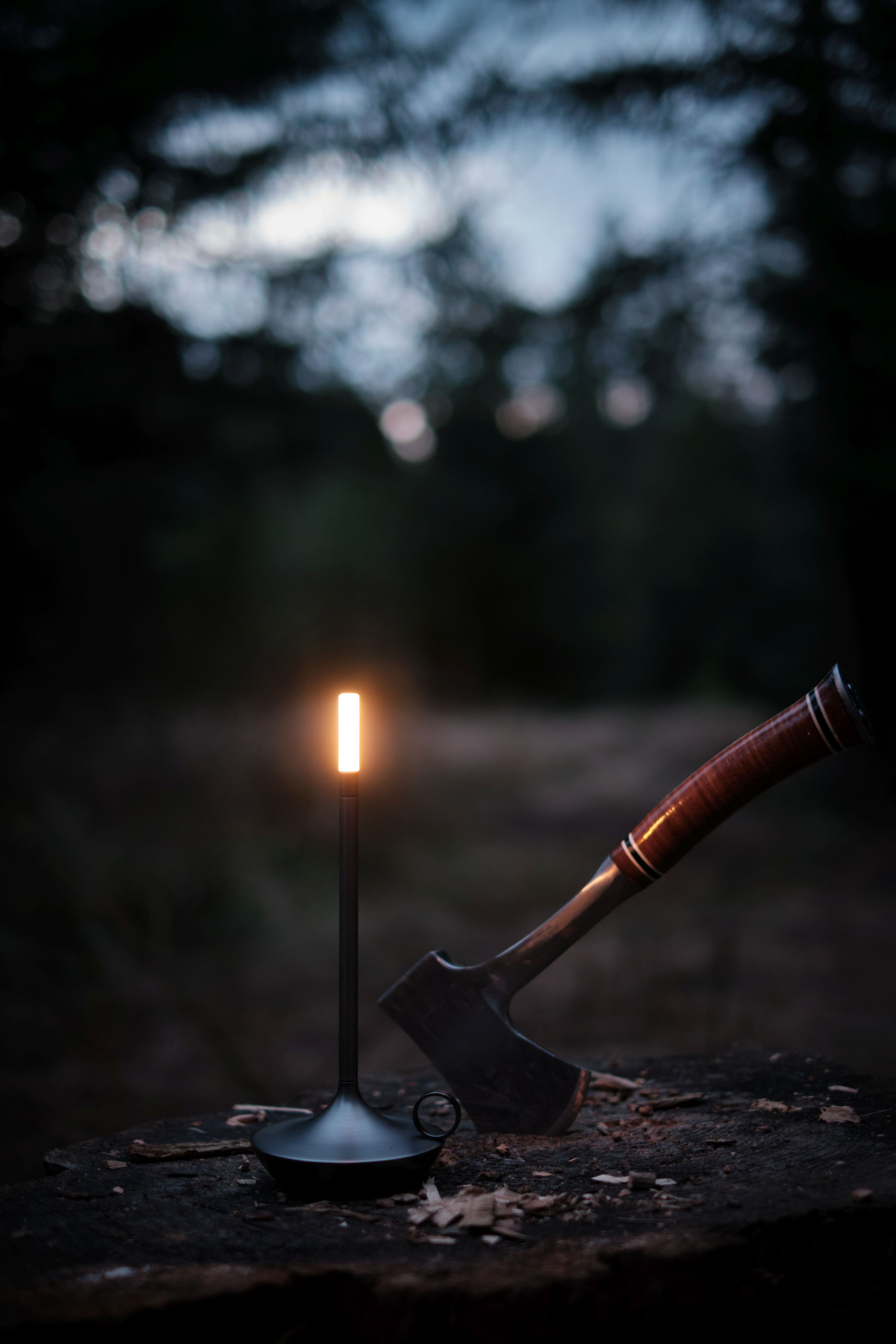 Wick draagbare acculamp / tafellamp met USB, Graypants-kleur