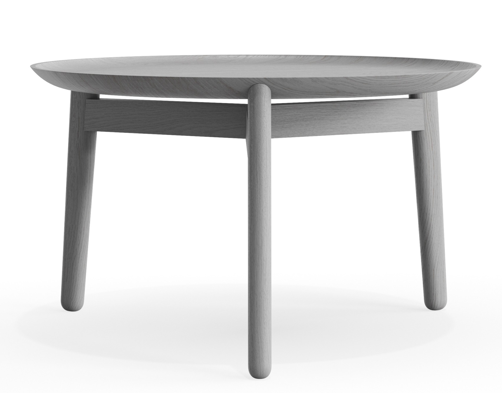Plaisir 2 Beistelltisch H 32 cm von Zeitraum, runder Holztisch in grau, modernes Design.