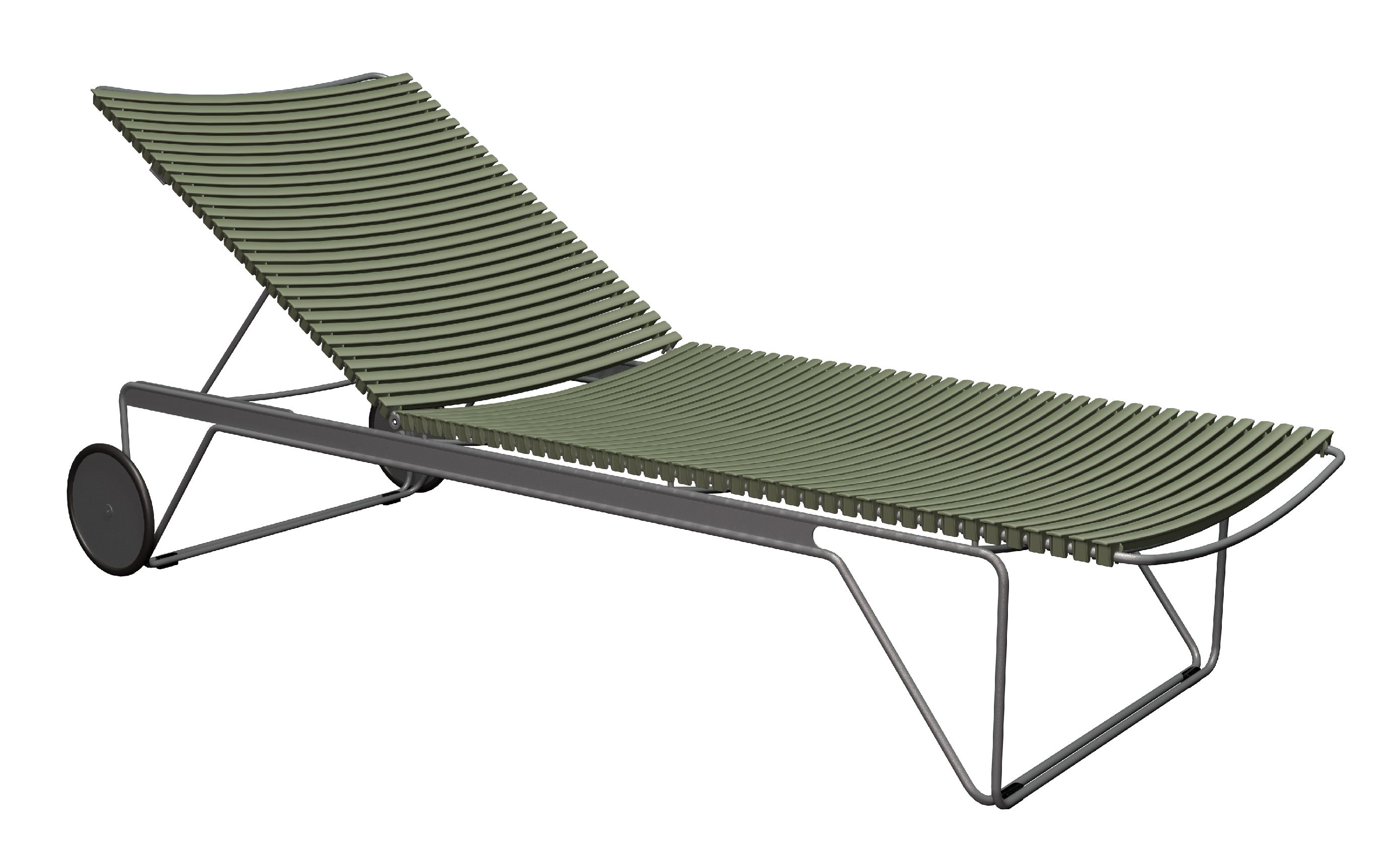 Click verstelbare chaise longue voor buiten Houe