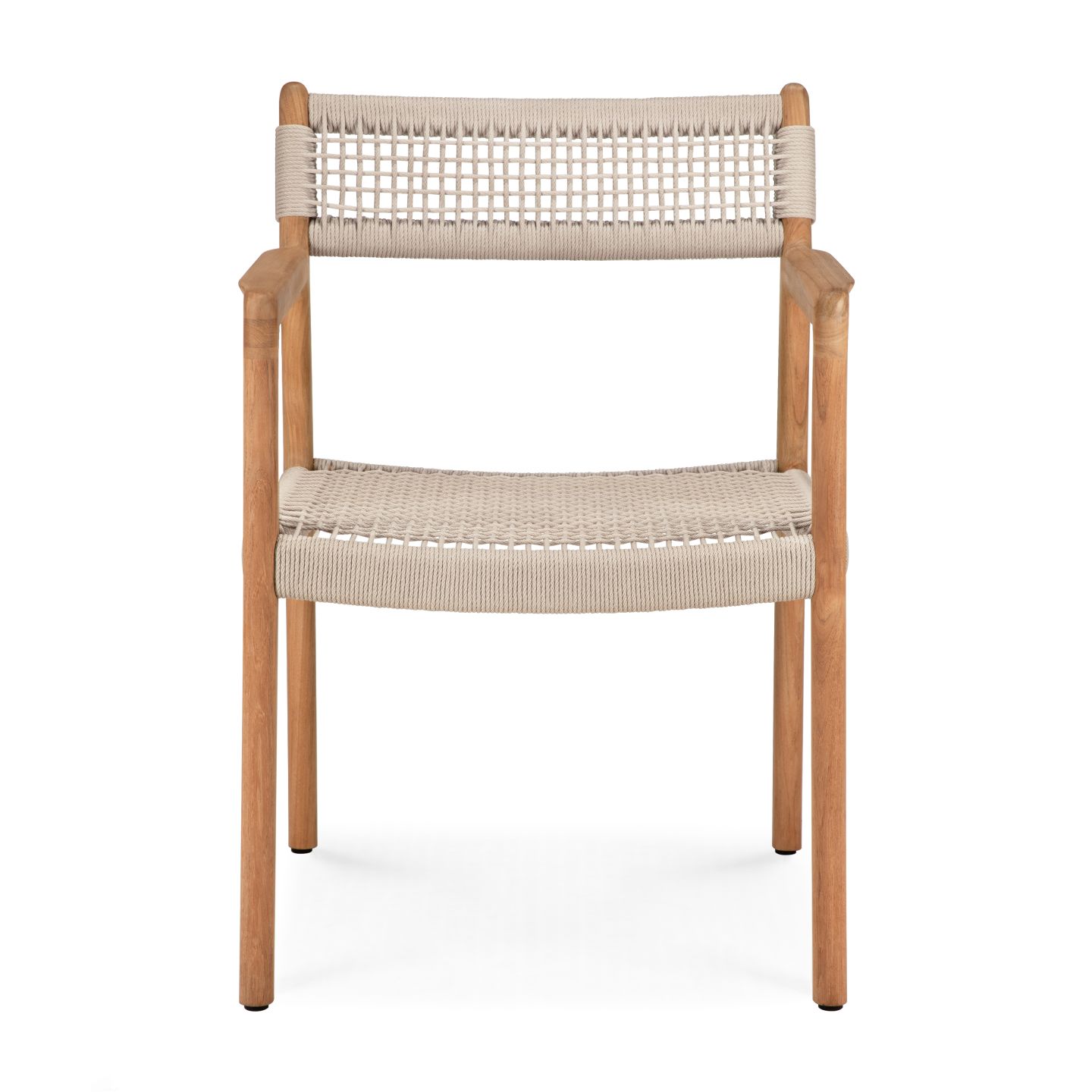 Jack Woven Outdoor-stoel van teakhout van Ethnicraft