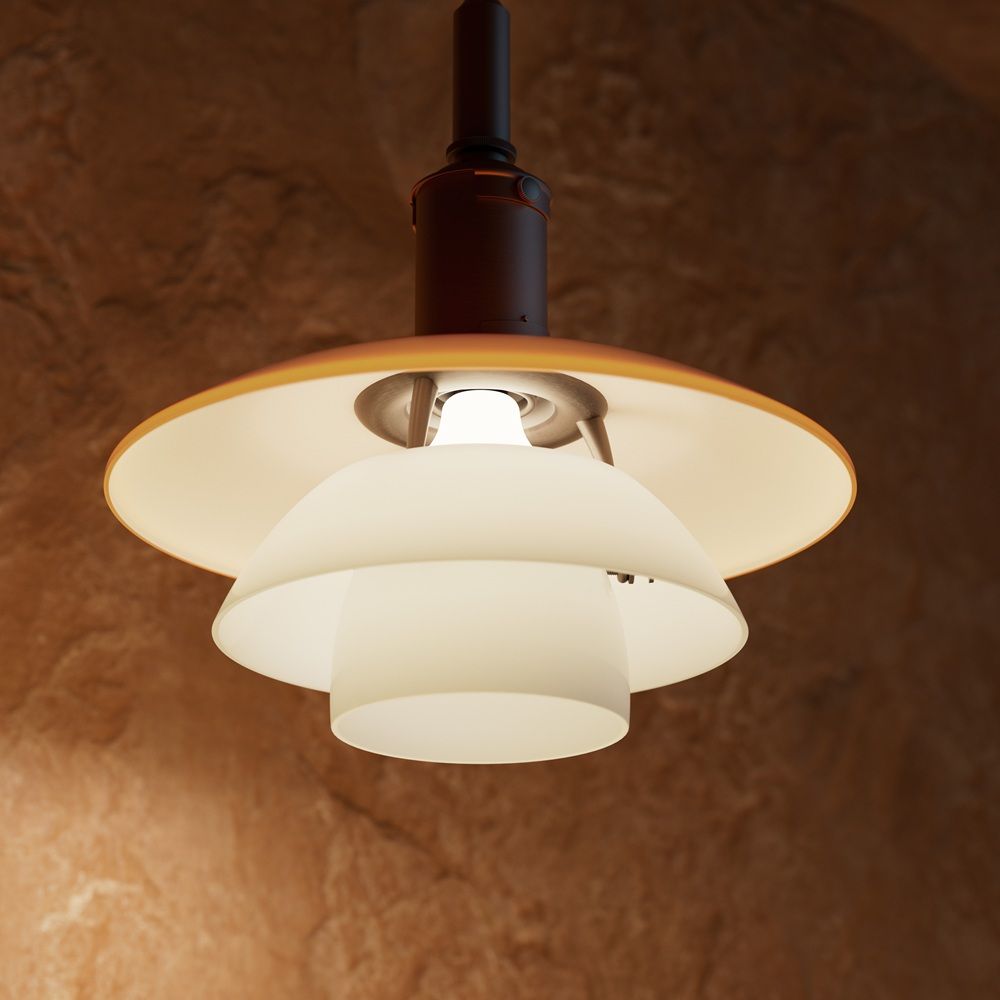 PH 3/3 Hanglamp Centenary Edition Amber/Opal White Louis Poulsen