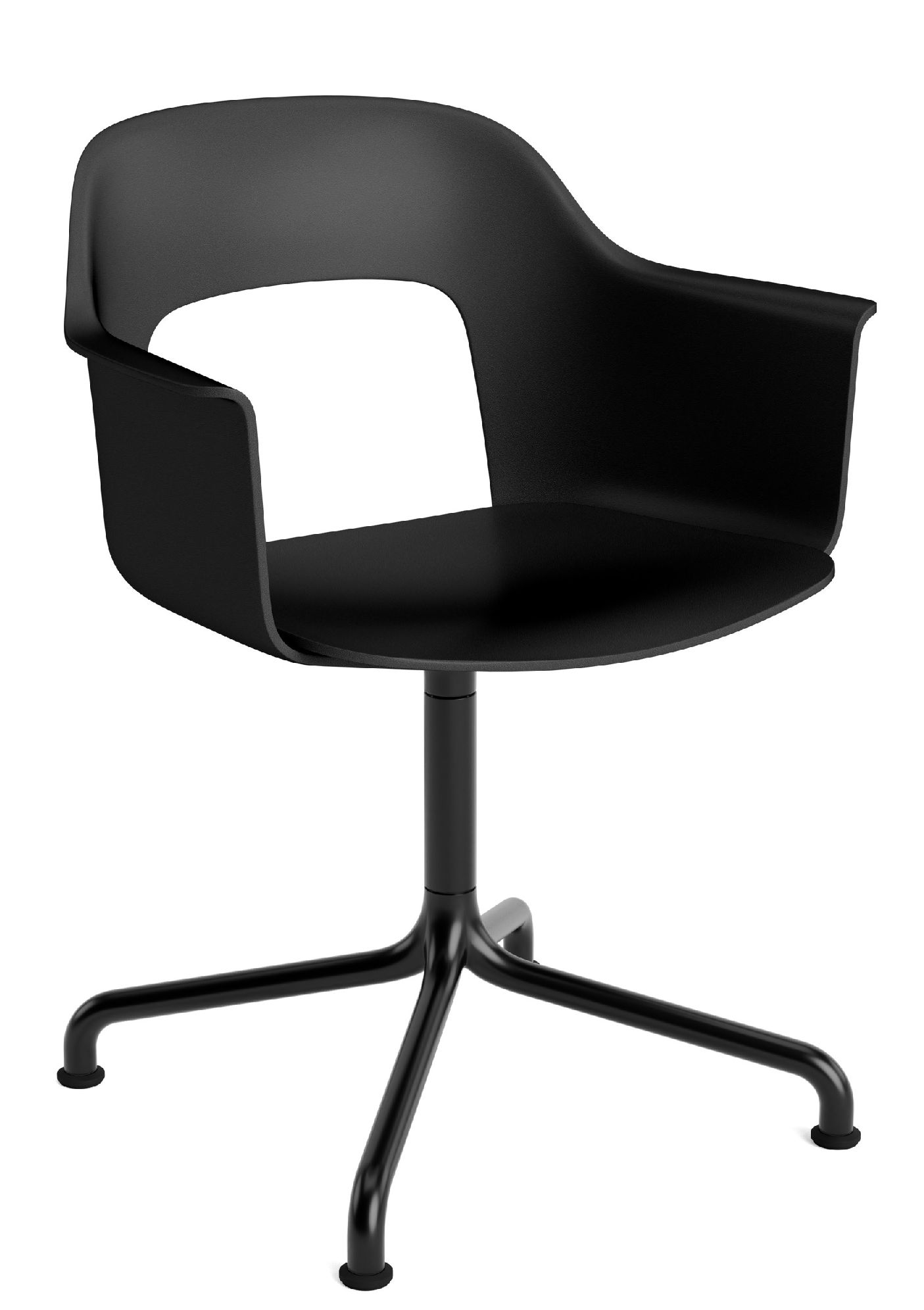 Layout Armchair 251 Fauteuil met 4-sterrenvoet, draaivoet met gebogen voetkruis Hay