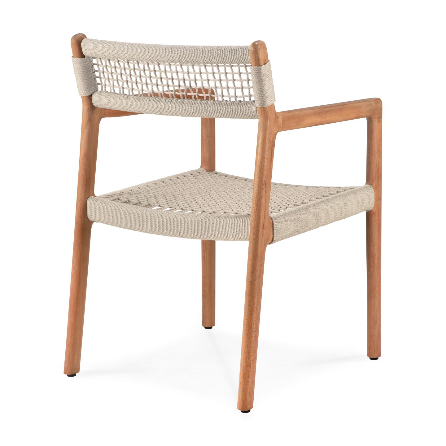 Jack Woven Outdoor-stoel van teakhout van Ethnicraft