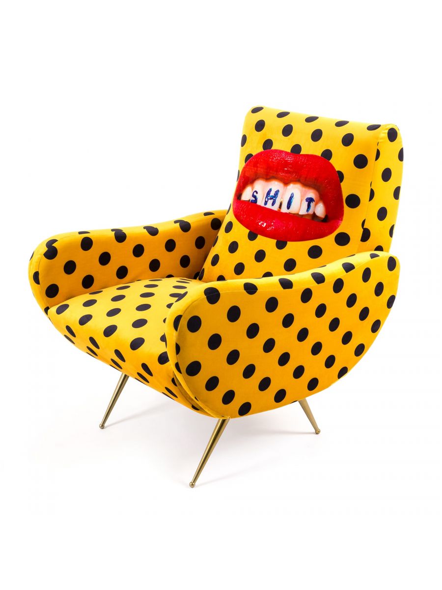 Toiletpapier-fauteuil Shit van Seletti