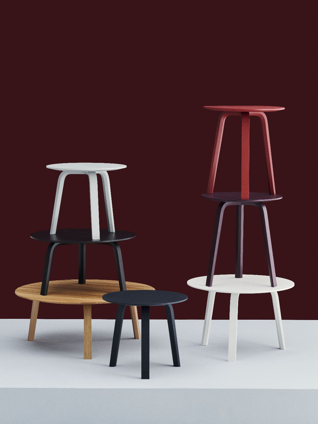 Bella Coffee Table bijzettafel Ø 45 x H 39 cm Hay