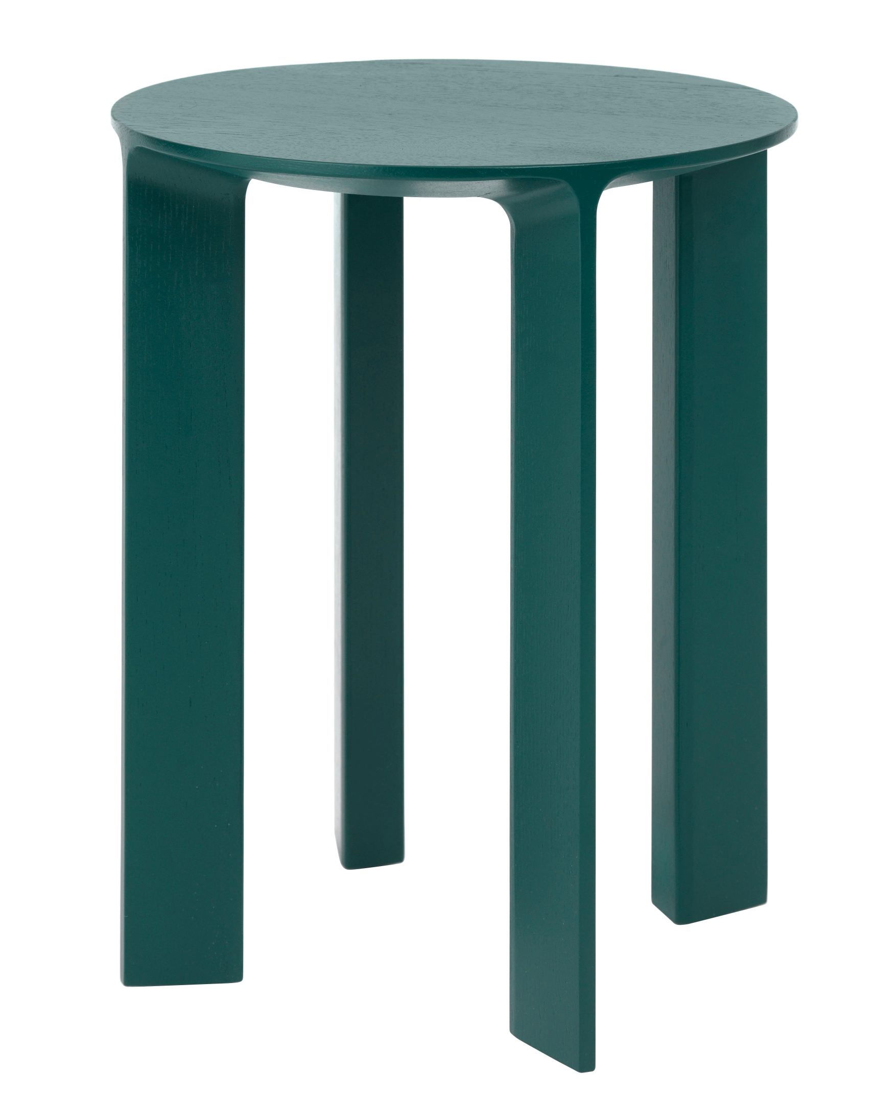 Hans Hocker Schönbuch, runder Beistelltisch aus Holz in Grün, modernes Möbeldesign für Wohnzimmer.
