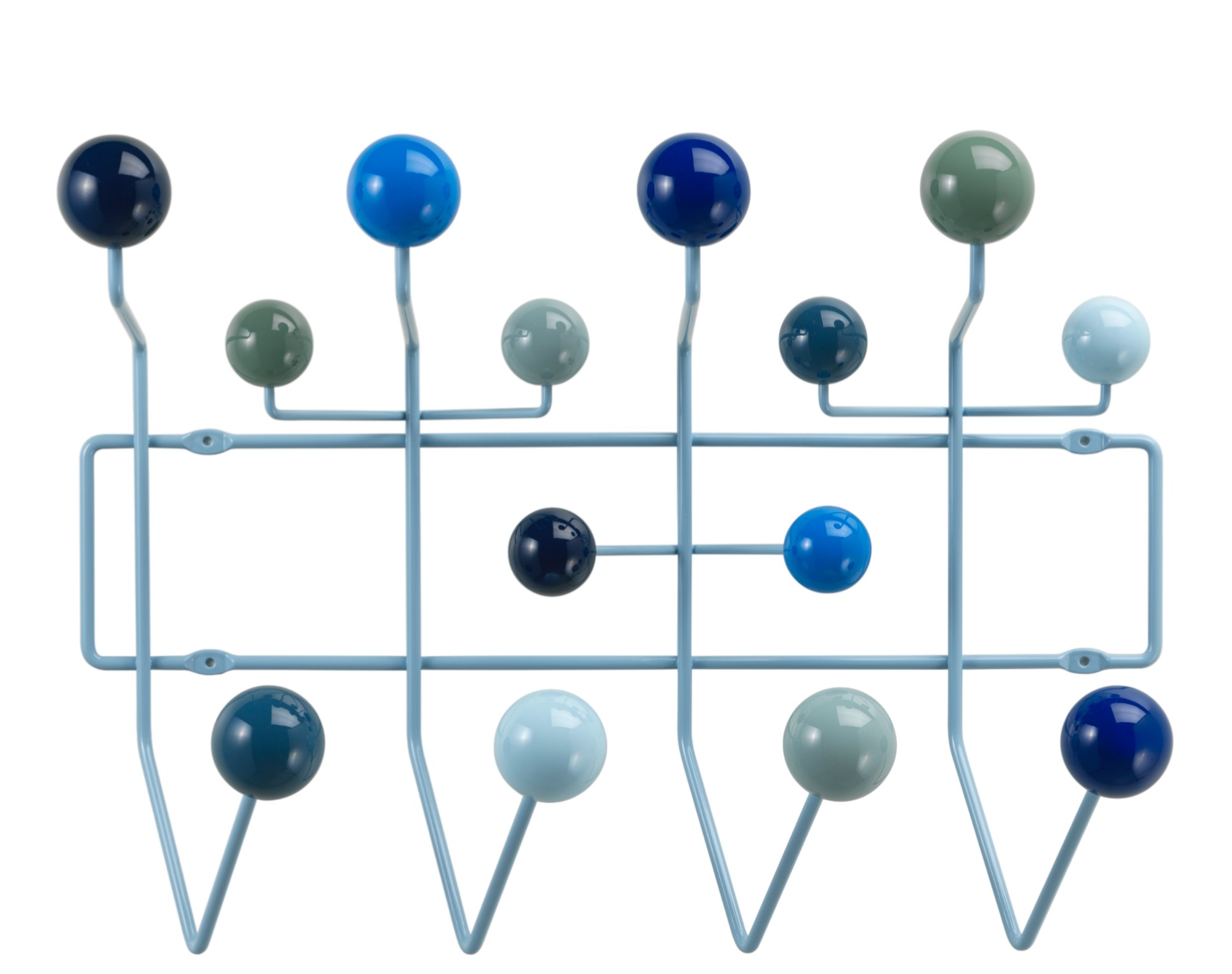 Eames Hang it all kapstok, koel, Vitra