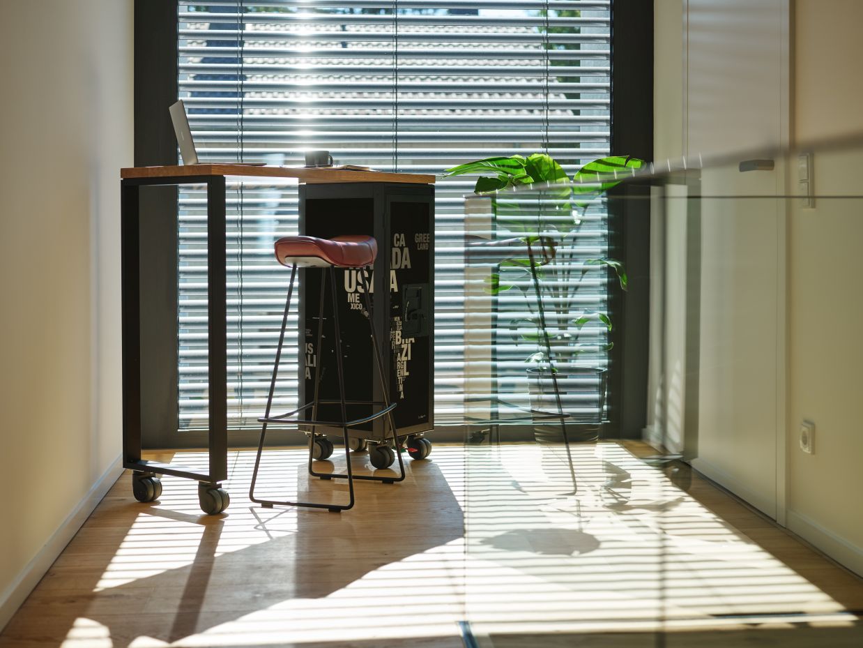Hightable-tafel Janua zilver, Bordbar