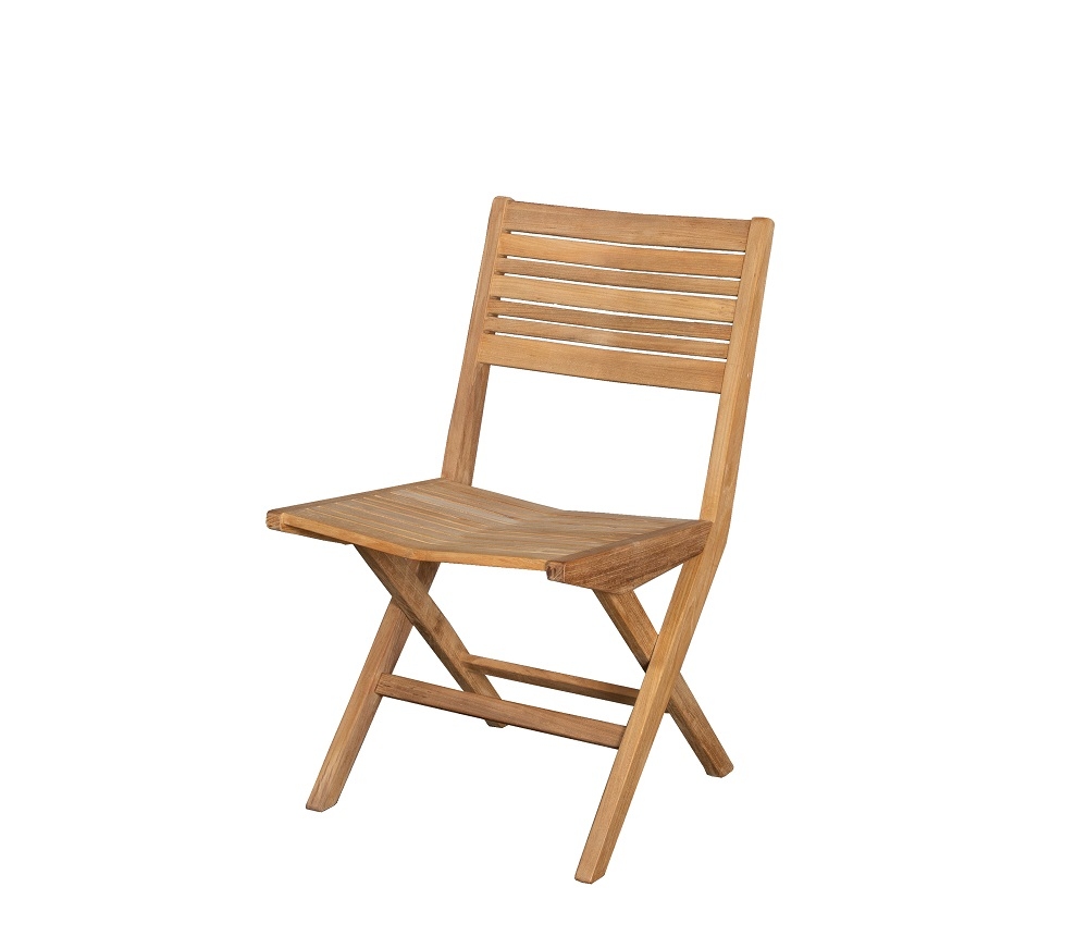 Cane-Line Flip Outdoor Stuhl, klappbar, aus Teakholz für Garten und Terrasse.
